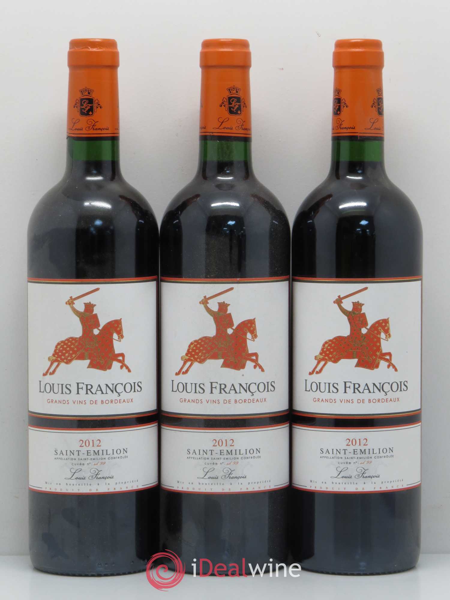 Saint-Émilion Domaine Louis François (sans prix de réserve) 2012 - Posten von 6 Flaschen - 2