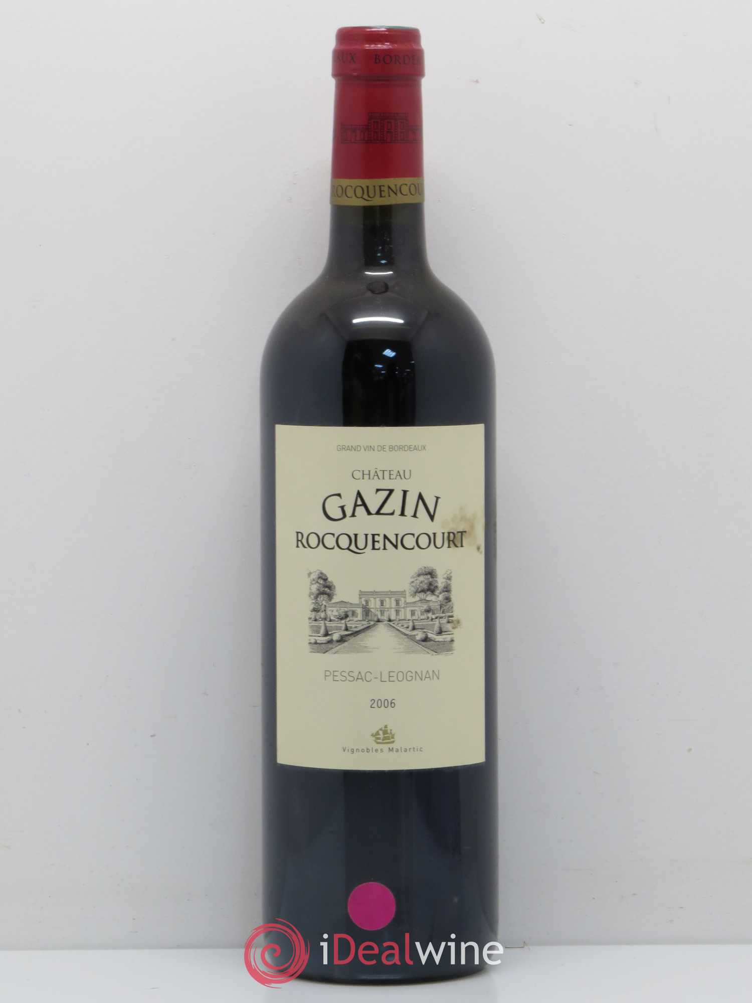 Pessac-Léognan Château Gazin Rocquencourt (sans prix de réserve) 2006 - Posten von 1 Flasche - 0