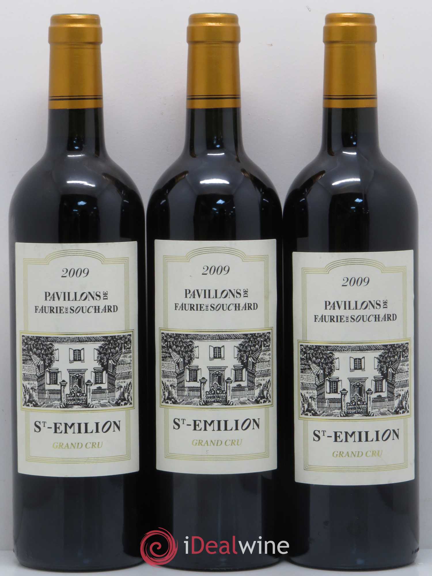 Saint-Émilion Pavillons de Faurie de Souchard (sans prix de réserve) 2009 - Posten von 3 Flaschen - 0