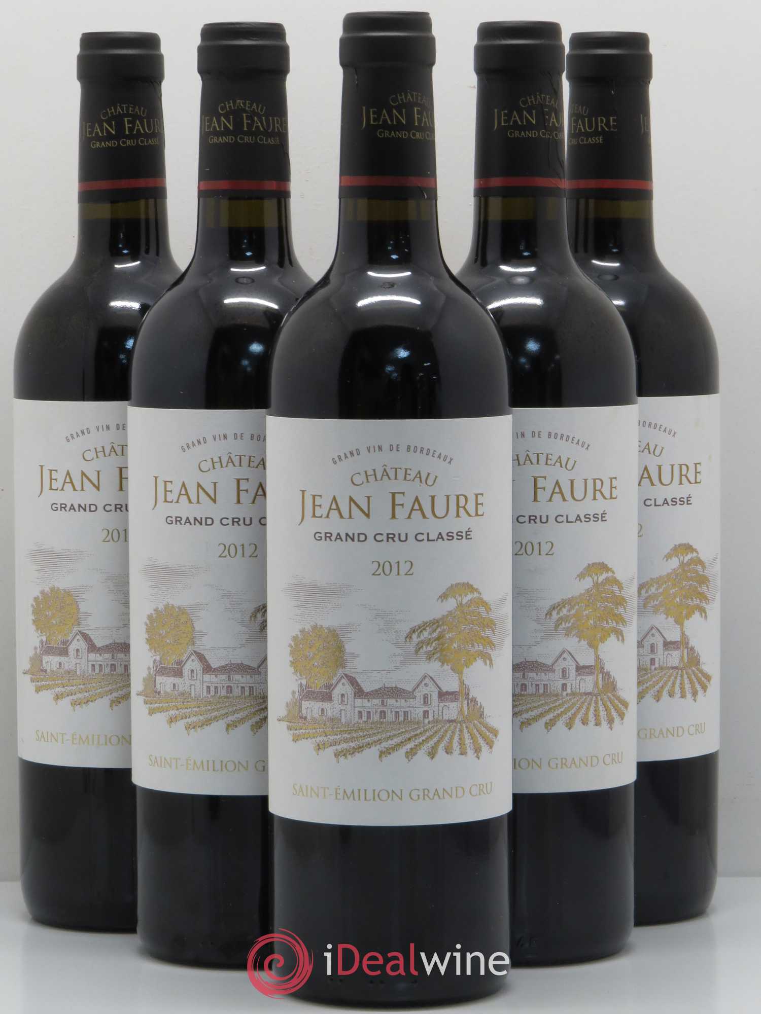 Château Jean Faure Grand Cru Classé 2012 - Lot de 5 bouteilles - 0
