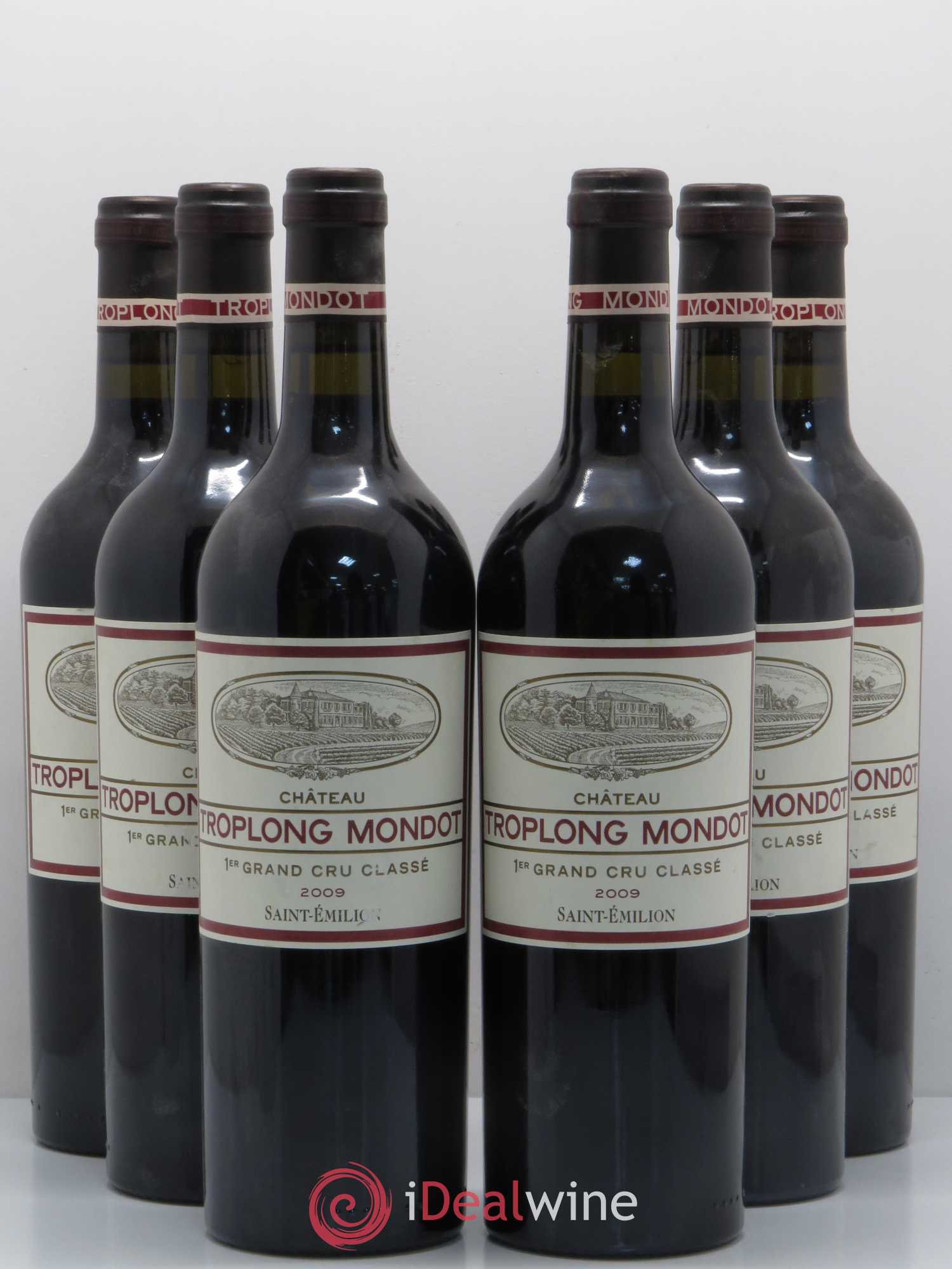 Château Troplong Mondot 1er Grand Cru Classé B 2009 - Lot de 6 bouteilles - 0