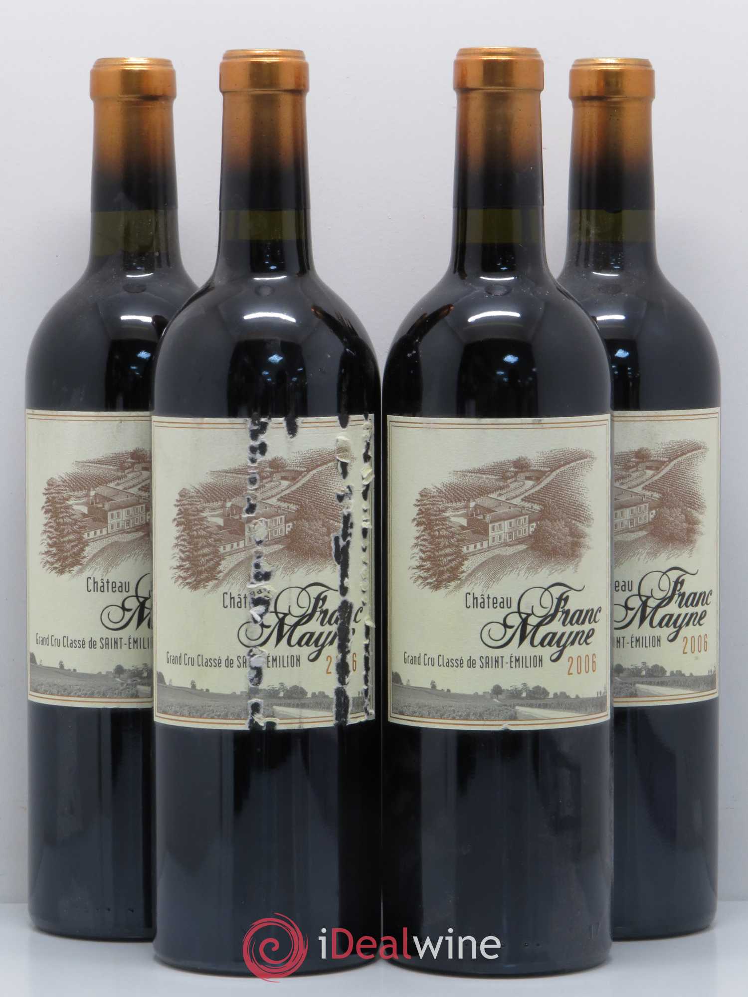 Château Franc Mayne Grand Cru Classé 2006 - Lot de 4 bouteilles - 0