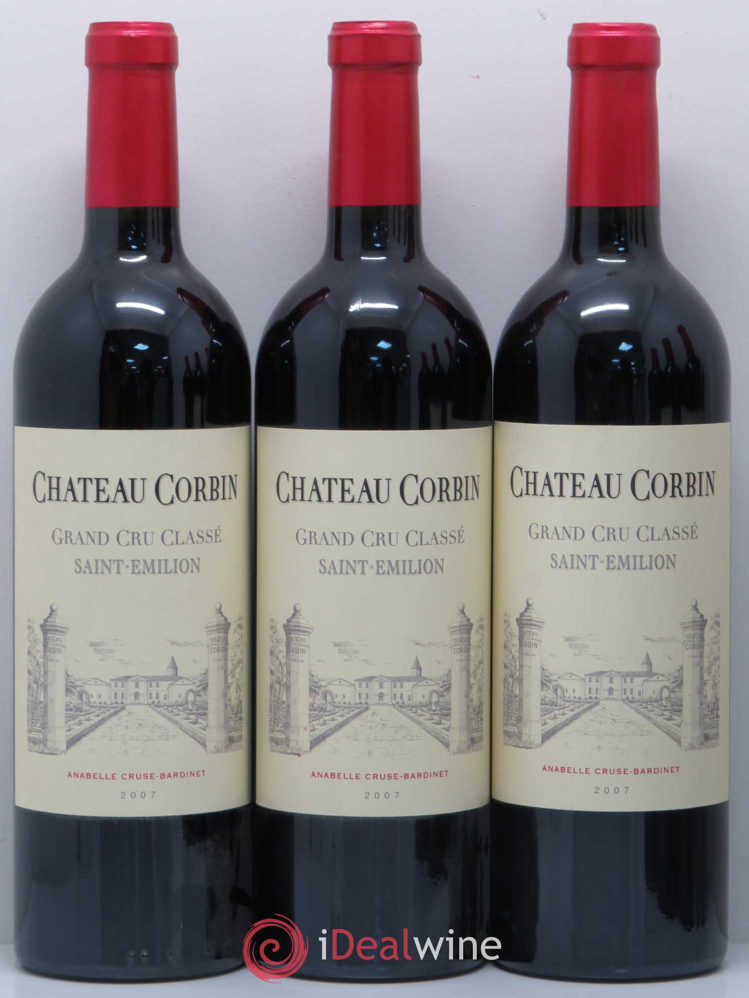 Château Corbin Grand Cru Classé 2007 - Lot de 6 bouteilles - 1