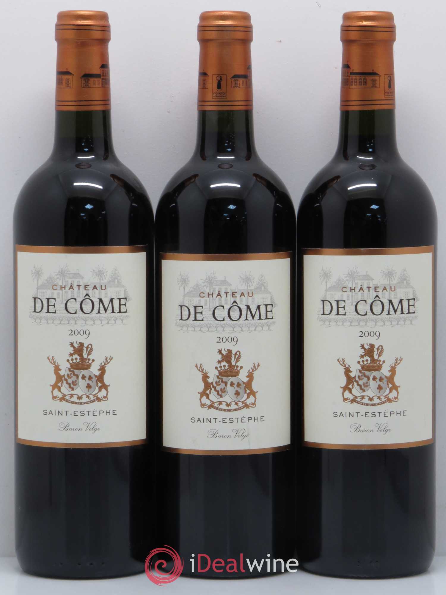 Saint-Estèphe Château de Côme  (sans prix de réserve) 2009 - Lot de 6 bouteilles - 2