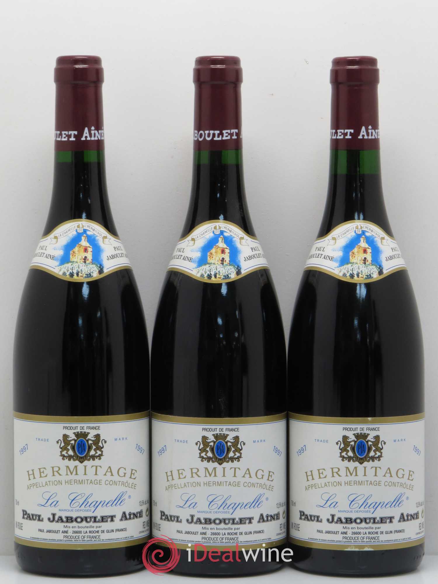Hermitage La Chapelle Paul Jaboulet Ainé 1997 - Lot de 3 bouteilles - 0
