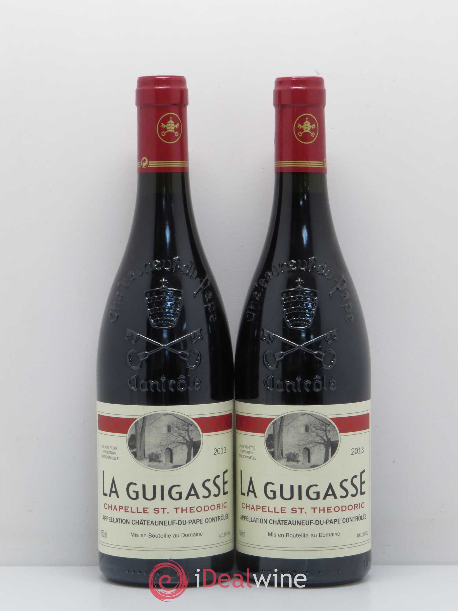 Châteauneuf-du-Pape La Guigasse Chapelle Saint Theodoric 2013 - Lot de 5 bouteilles - 2