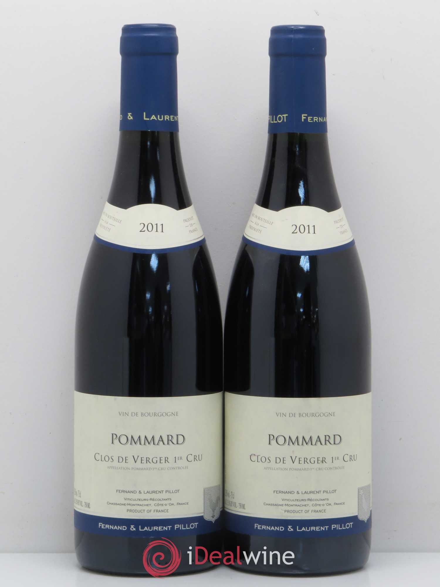 Pommard 1er Cru Clos de Verger Fernand & Laurent Pillot 2011 - Posten von 2 Flaschen - 0