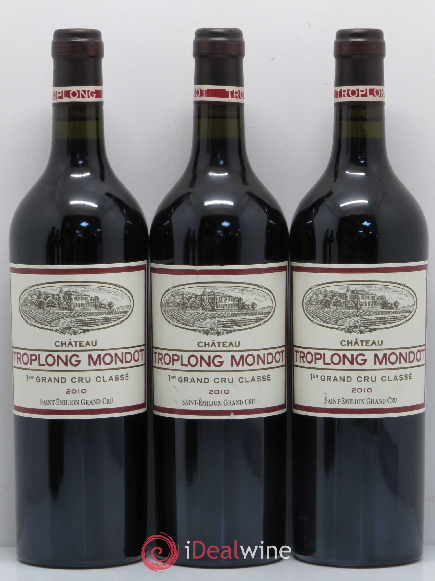 Château Troplong Mondot 1er Grand Cru Classé B 2010 - Lot de 5 bouteilles - 1