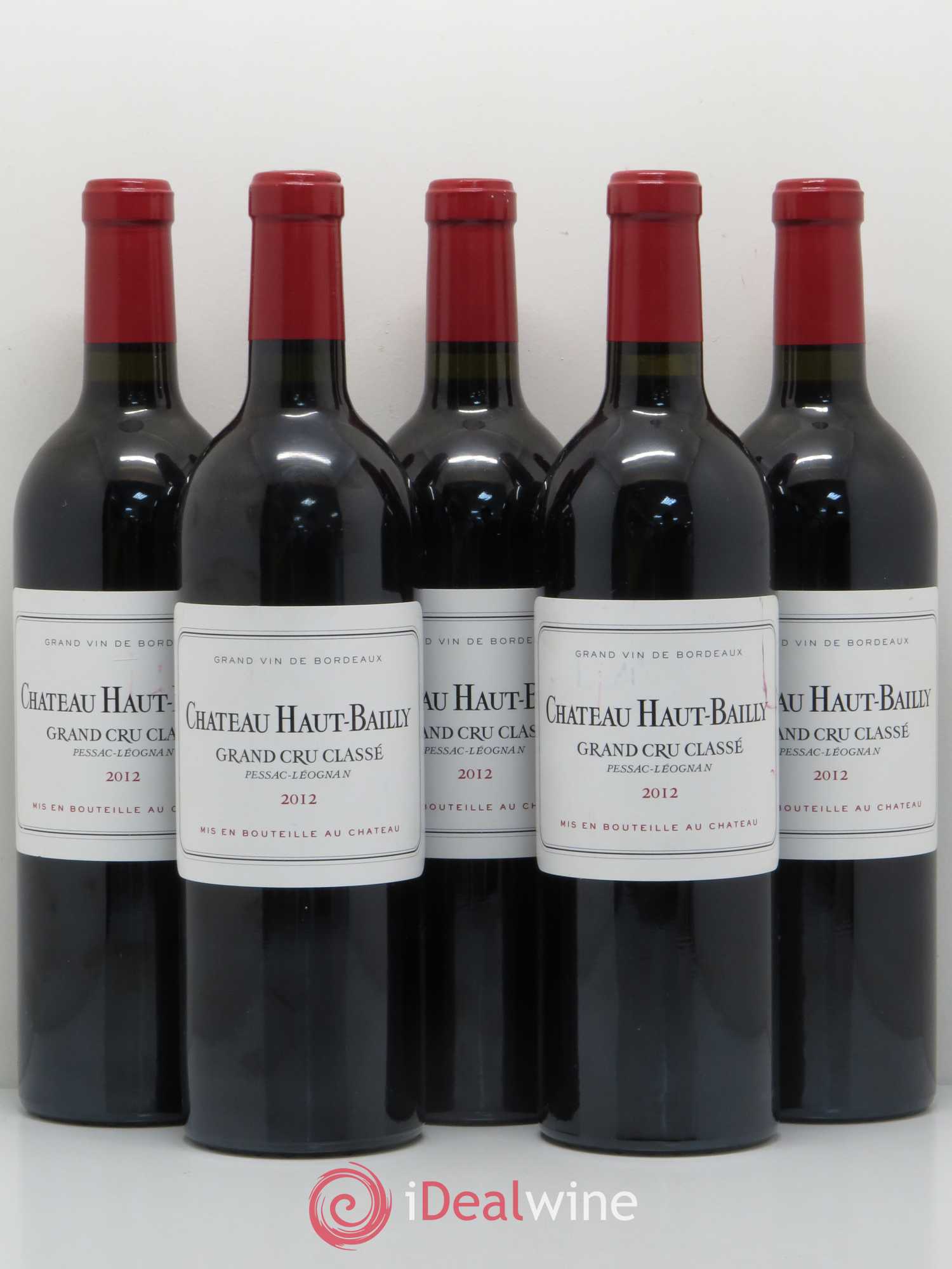 Château Haut-Bailly Cru Classé de Graves 2012 - Lot de 5 bouteilles - 0