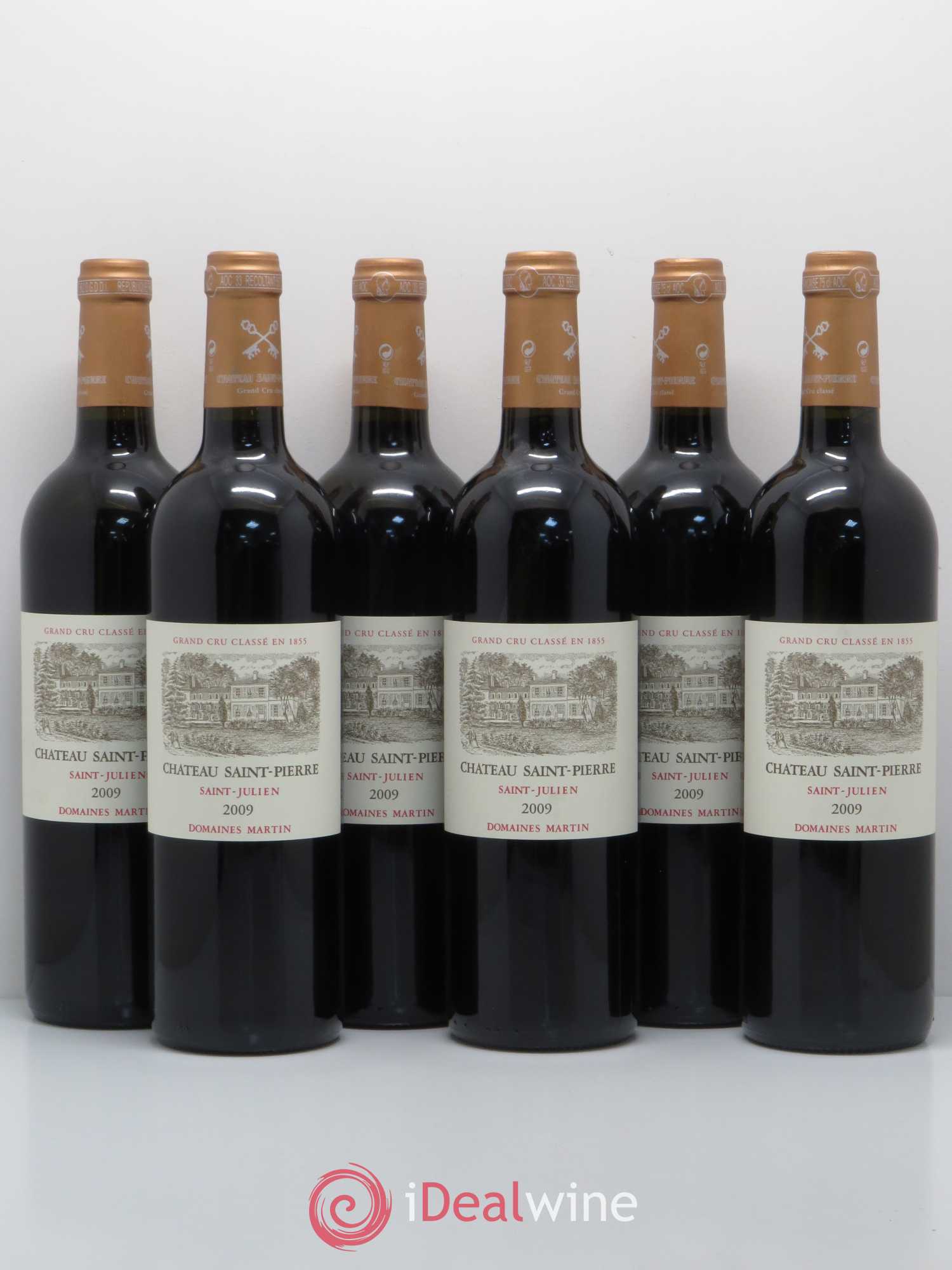 Château Saint-Pierre 4ème Grand Cru Classé 2009 - Lot de 6 bouteilles - 0
