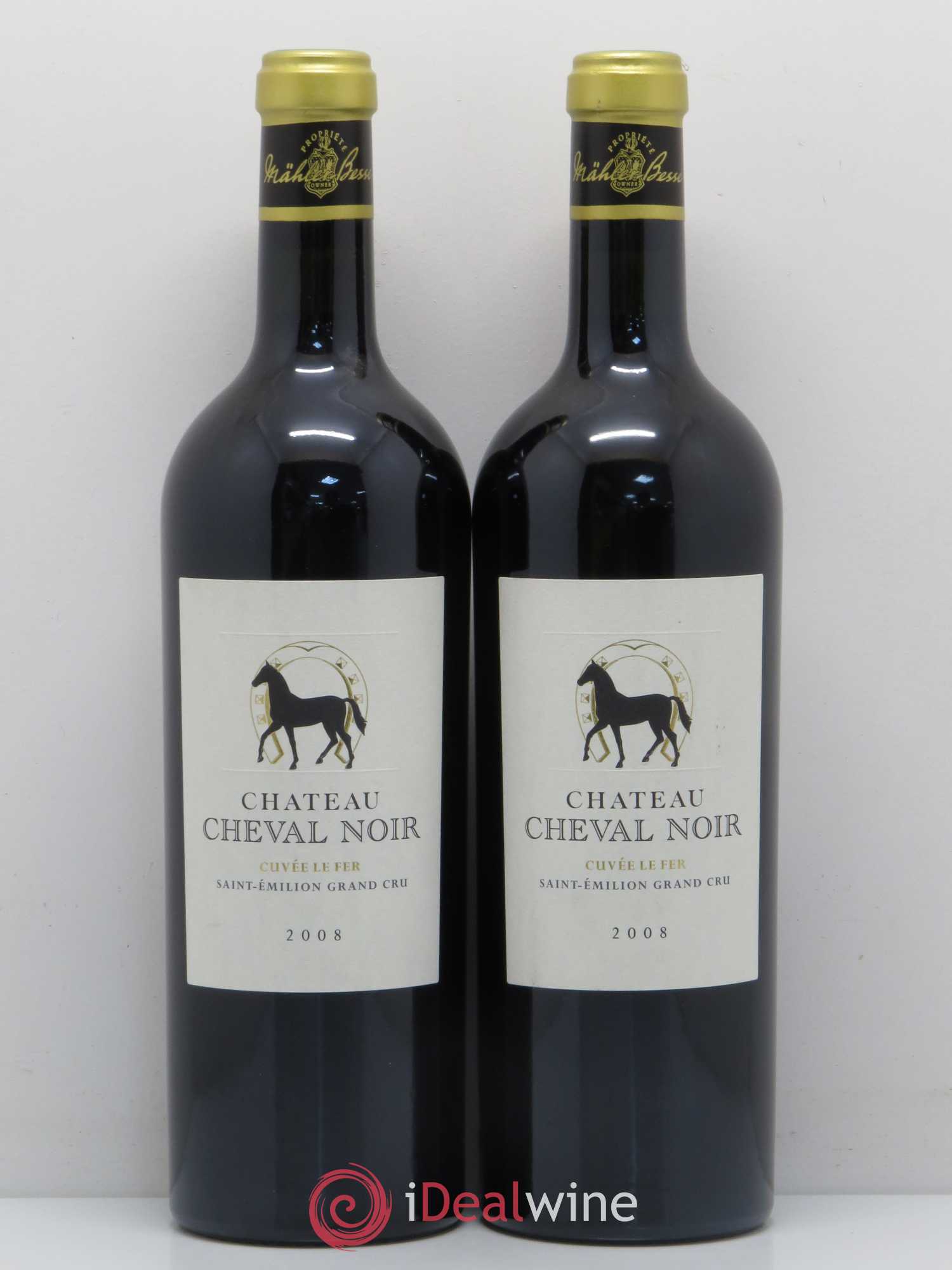 Château Cheval Noir Cuvée Le Fer 2008 - Lot de 5 bouteilles - 2