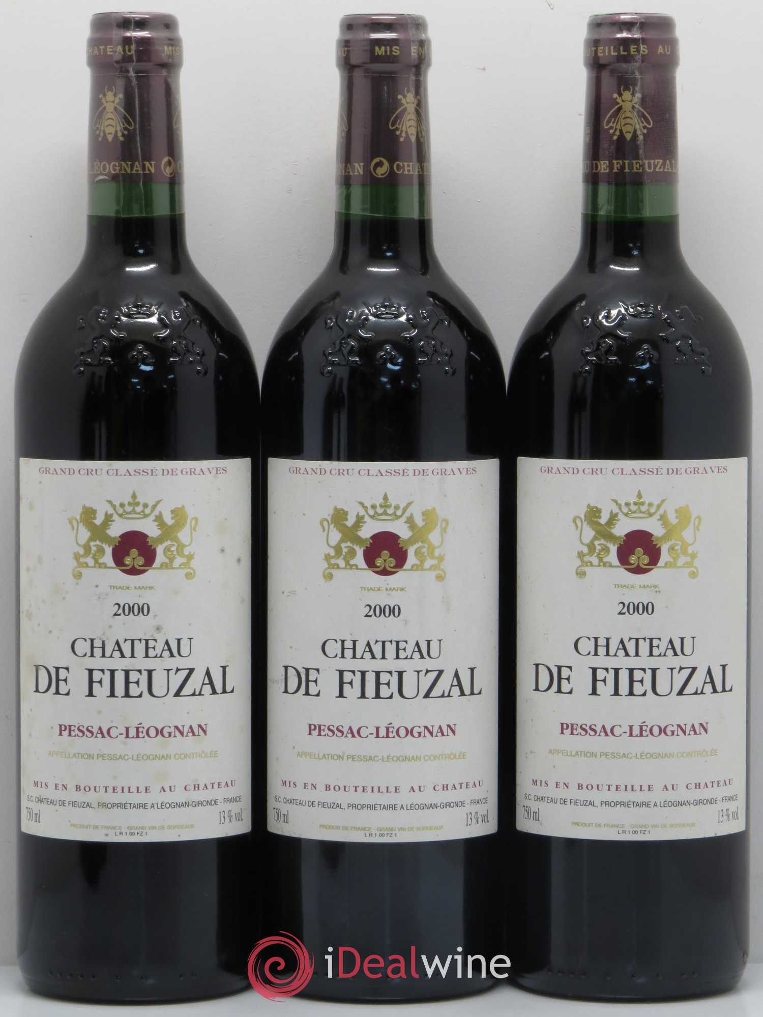 Château de Fieuzal Cru Classé de Graves 2000 - Lot de 5 bouteilles - 1