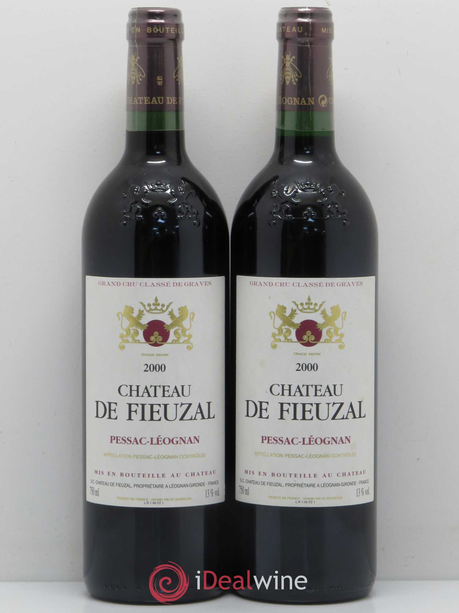 Château de Fieuzal Cru Classé de Graves 2000 - Lot de 5 bouteilles - 2