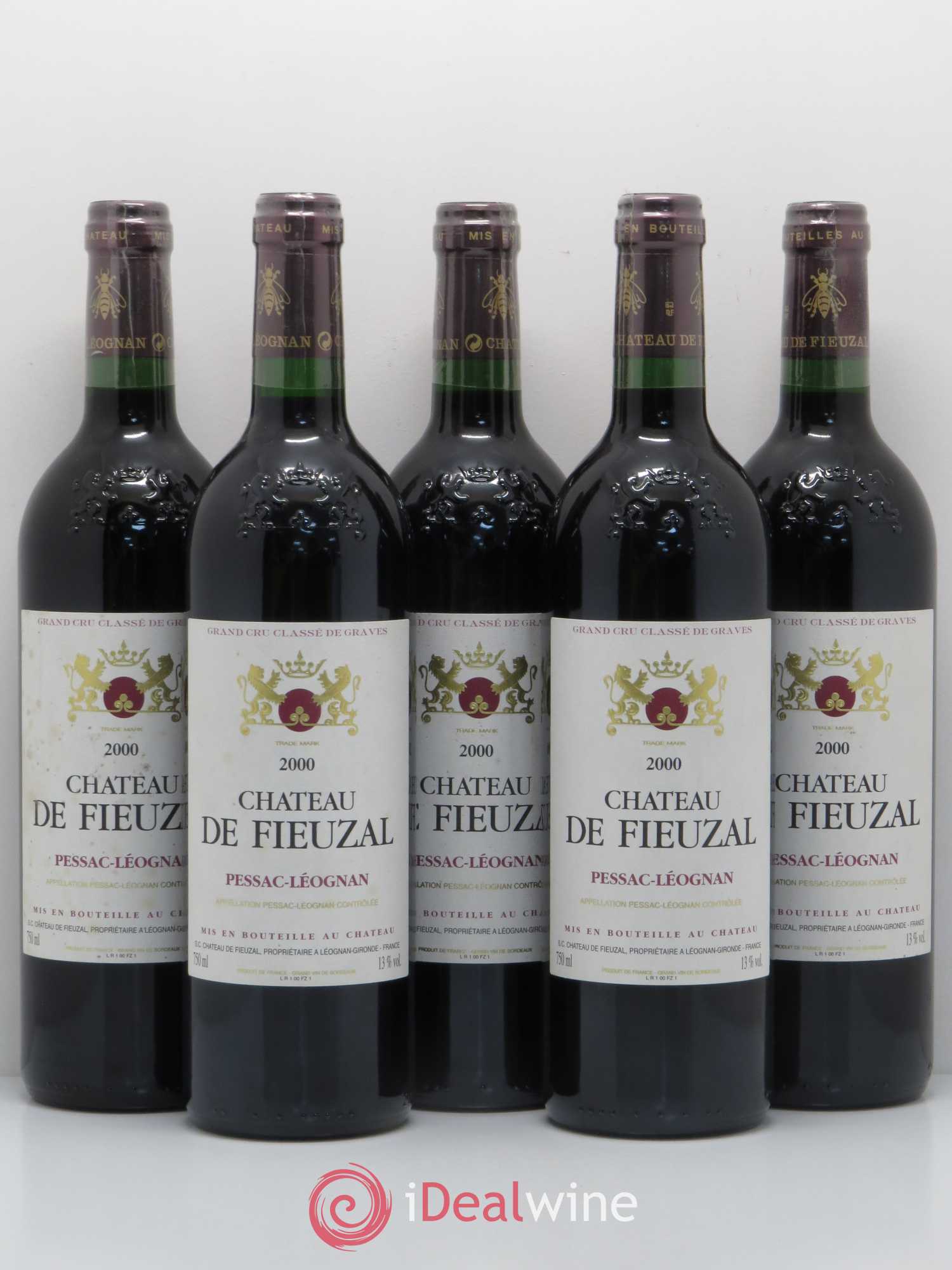 Château de Fieuzal Cru Classé de Graves 2000 - Lot de 5 bouteilles - 0