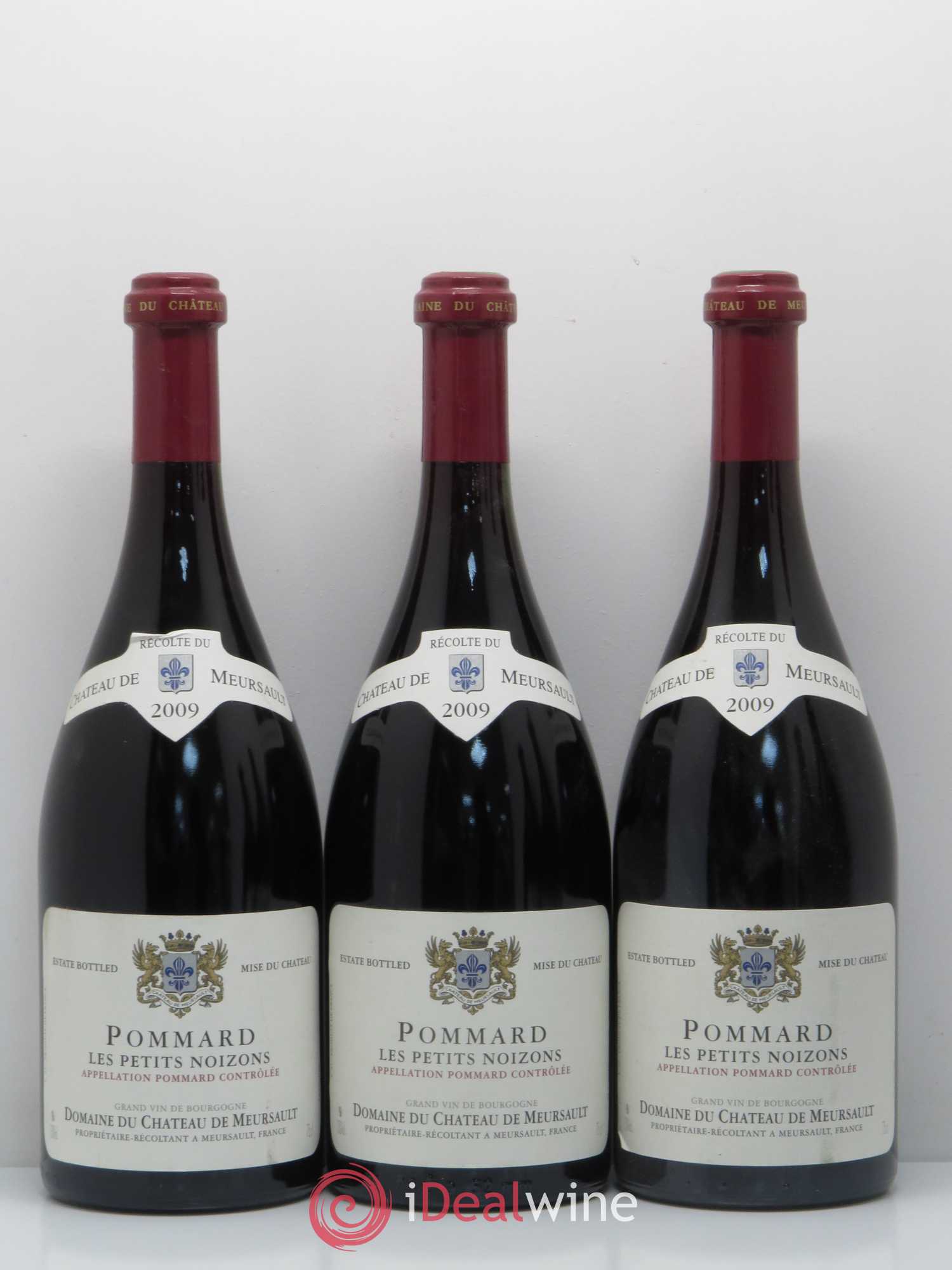 Pommard Les petits noizons Château de Meursault 2009 - Posten von 5 Flaschen - 1