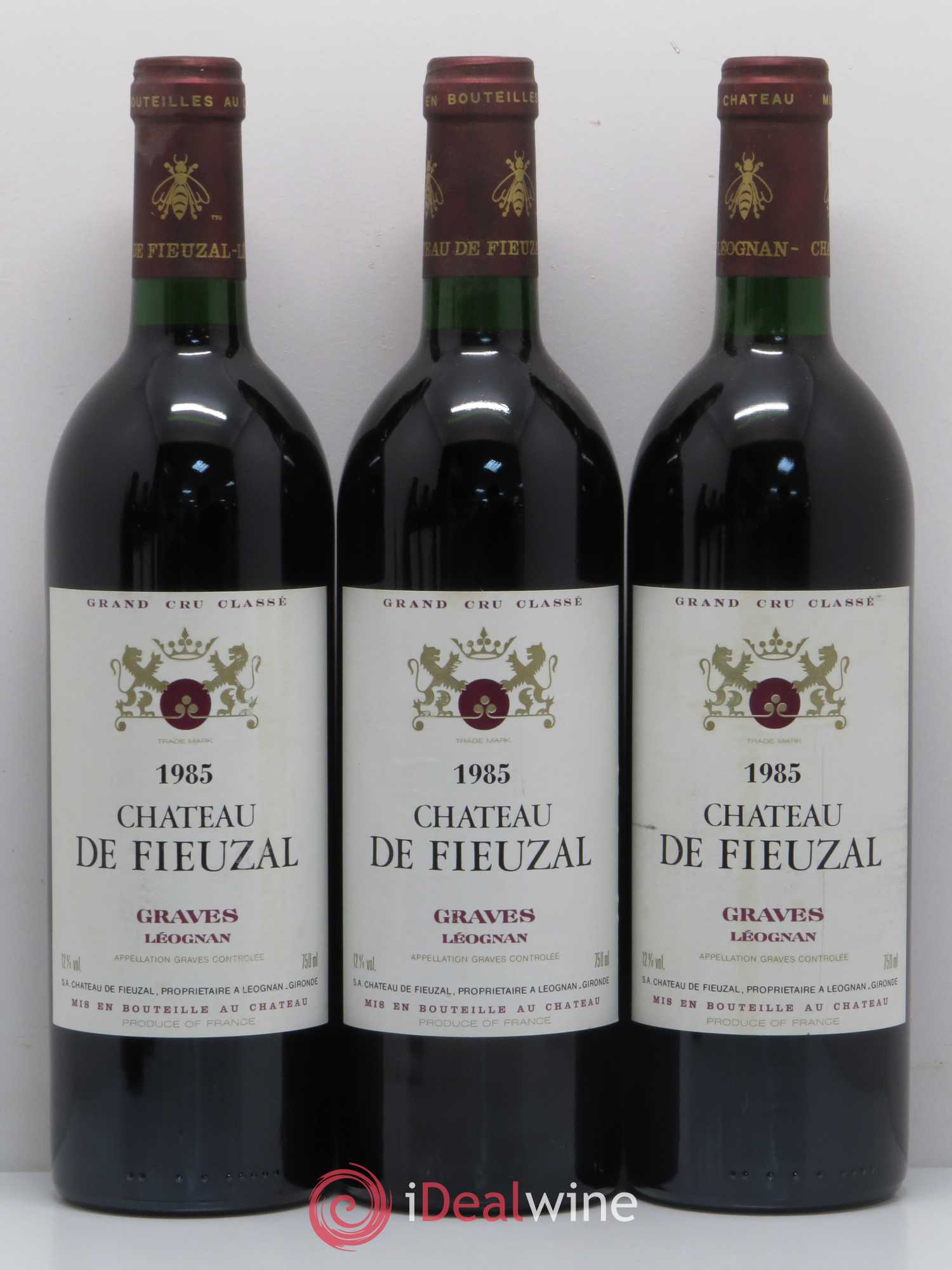 Château de Fieuzal Cru Classé de Graves 1985 - Lot de 6 bouteilles - 1