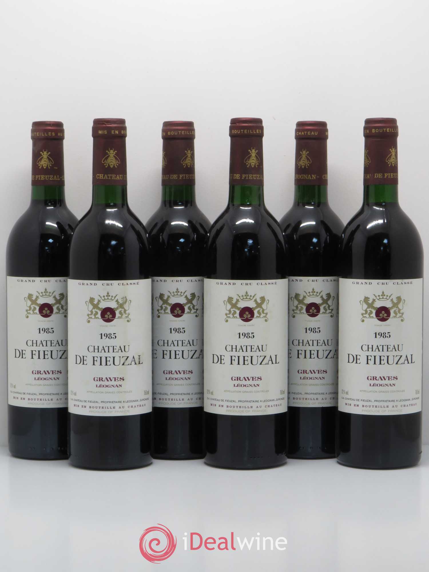 Château de Fieuzal Cru Classé de Graves 1985 - Lot de 6 bouteilles - 0