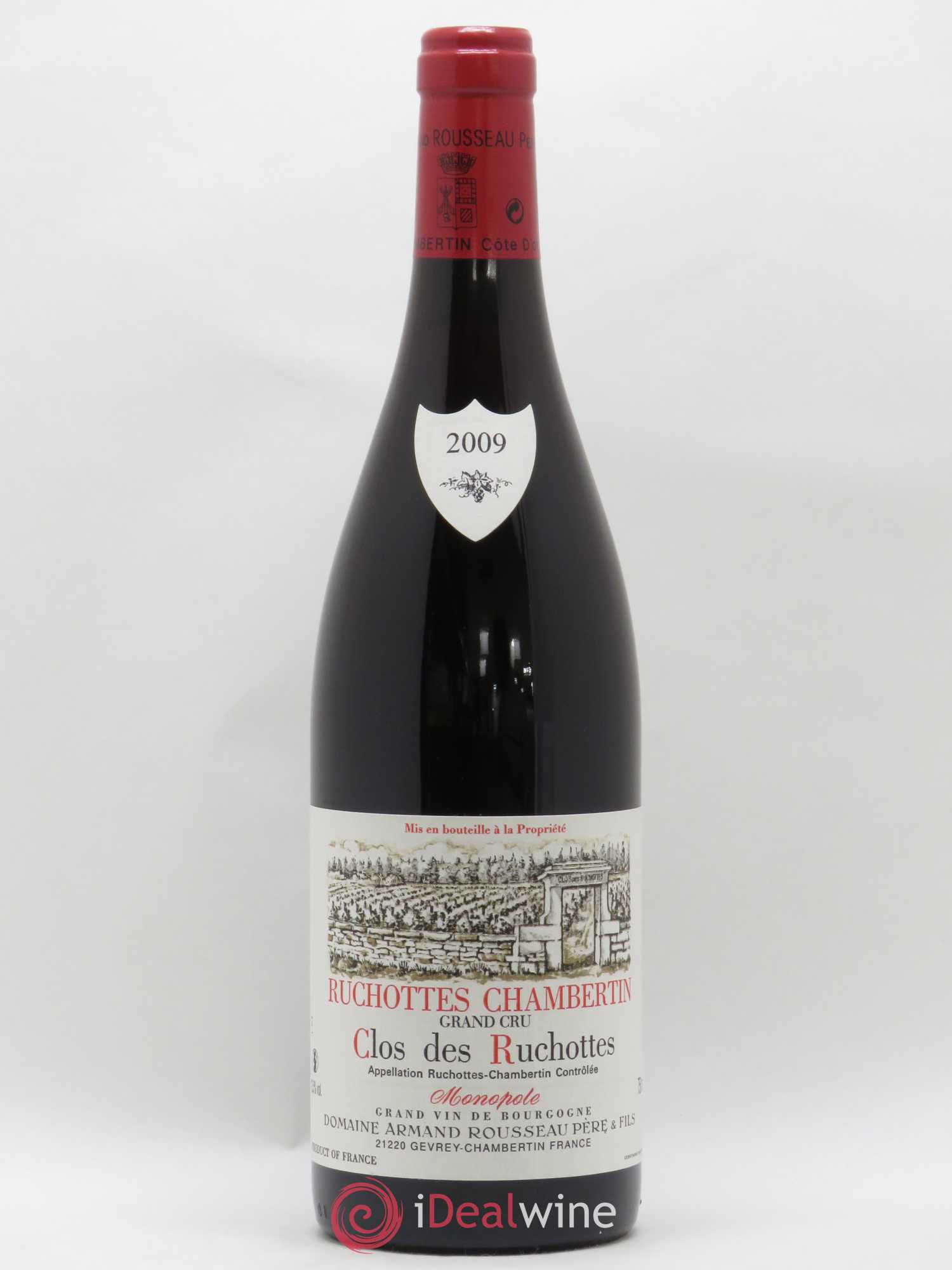 Ruchottes-Chambertin Grand Cru Clos des Ruchottes Armand Rousseau (Domaine) 2009 - Lot de 1 bouteille - 0