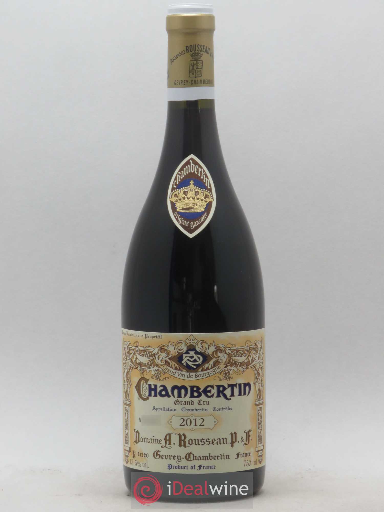 Chambertin Grand Cru Armand Rousseau (Domaine) 2012 - Lot de 1 bouteille - 0