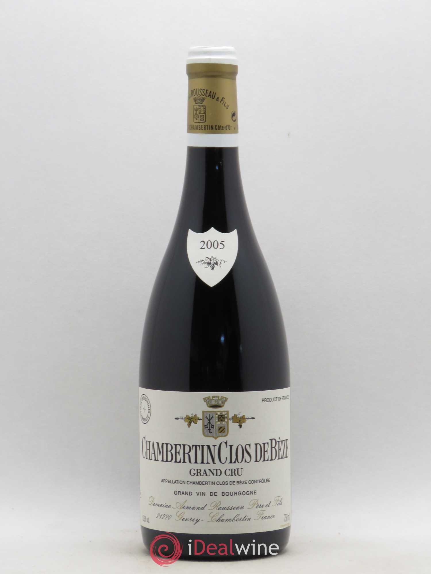 Chambertin Clos de Bèze Grand Cru Armand Rousseau (Domaine) 2005 - Lot de 1 bouteille - 0