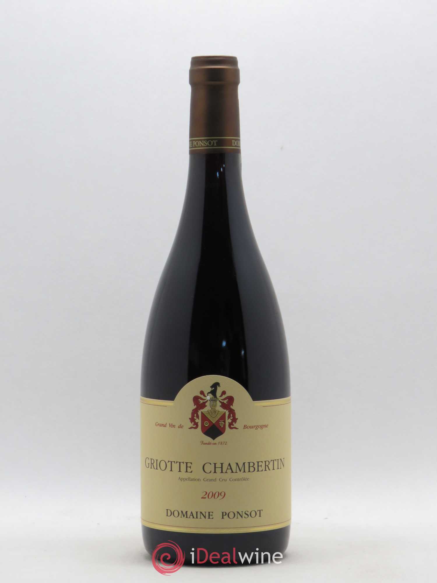 Griotte-Chambertin Grand Cru Ponsot (Domaine) 2009 - Lot de 1 bouteille - 0