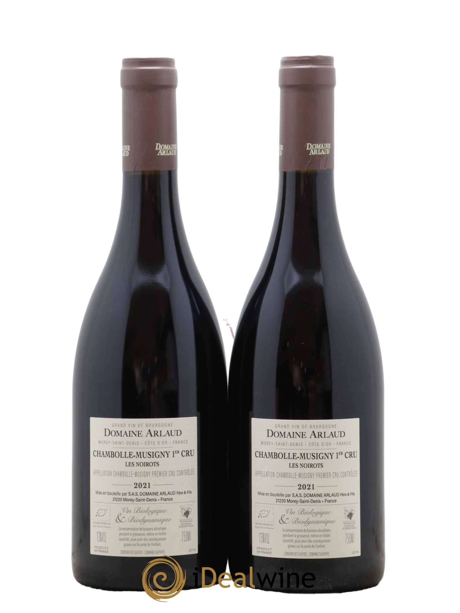 Chambolle-Musigny 1er Cru Les Noirots Arlaud 2021 - Lot de 2 bouteilles - 1