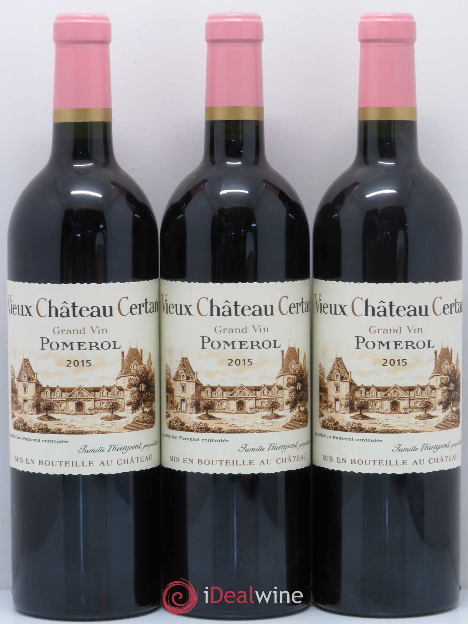 Vieux Château Certan 2015 - Lot de 3 bouteilles - 0