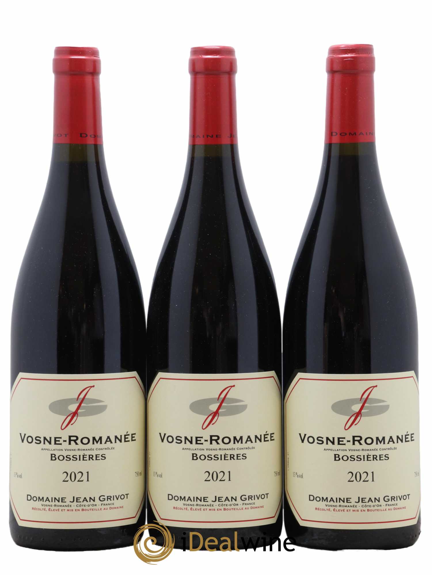 Vosne-Romanée Bossières Jean Grivot 2021 - Lot de 3 bouteilles - 0