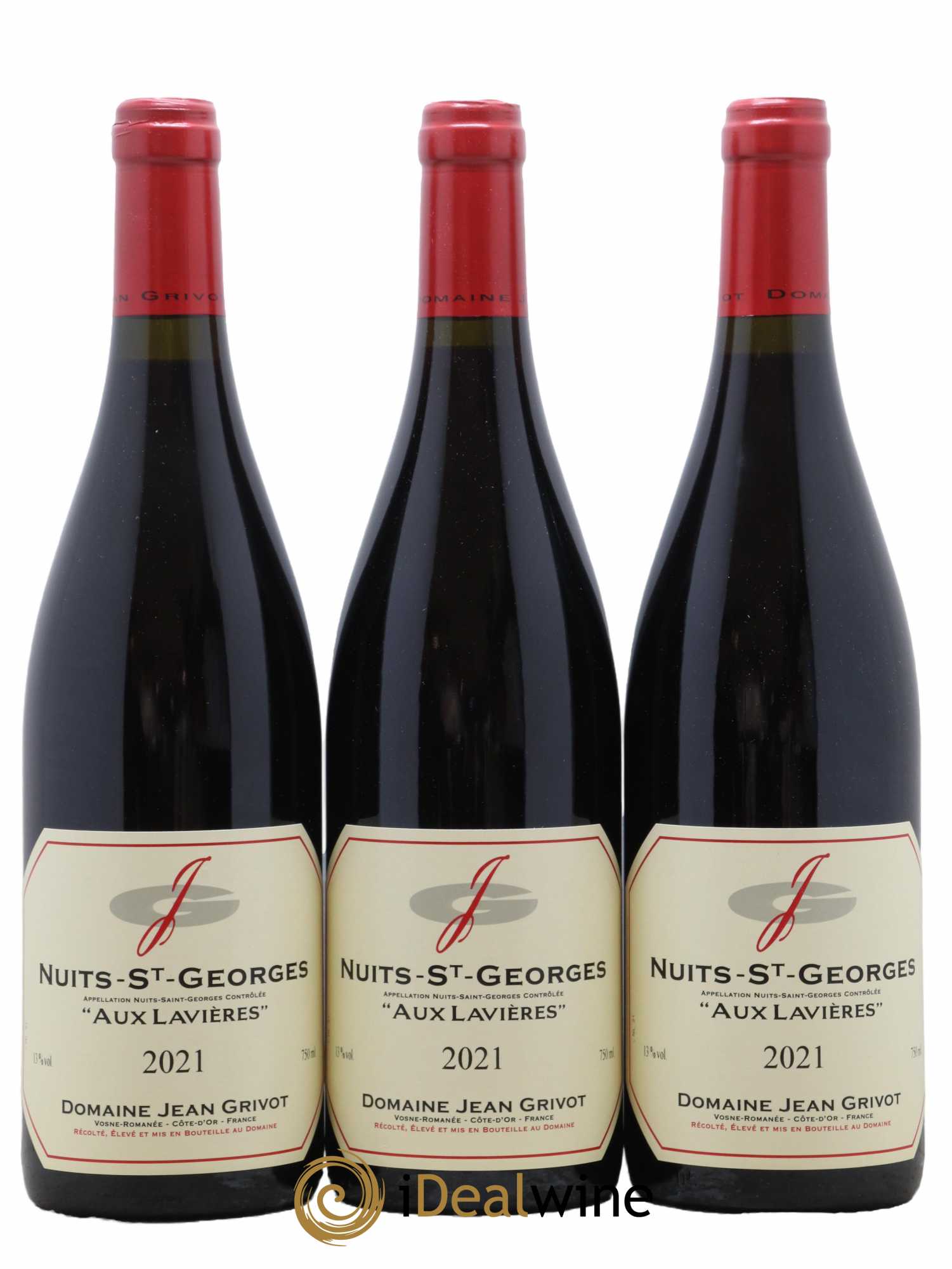 Nuits-Saint-Georges Les Lavières Jean Grivot 2021 - Lot de 3 bouteilles - 0
