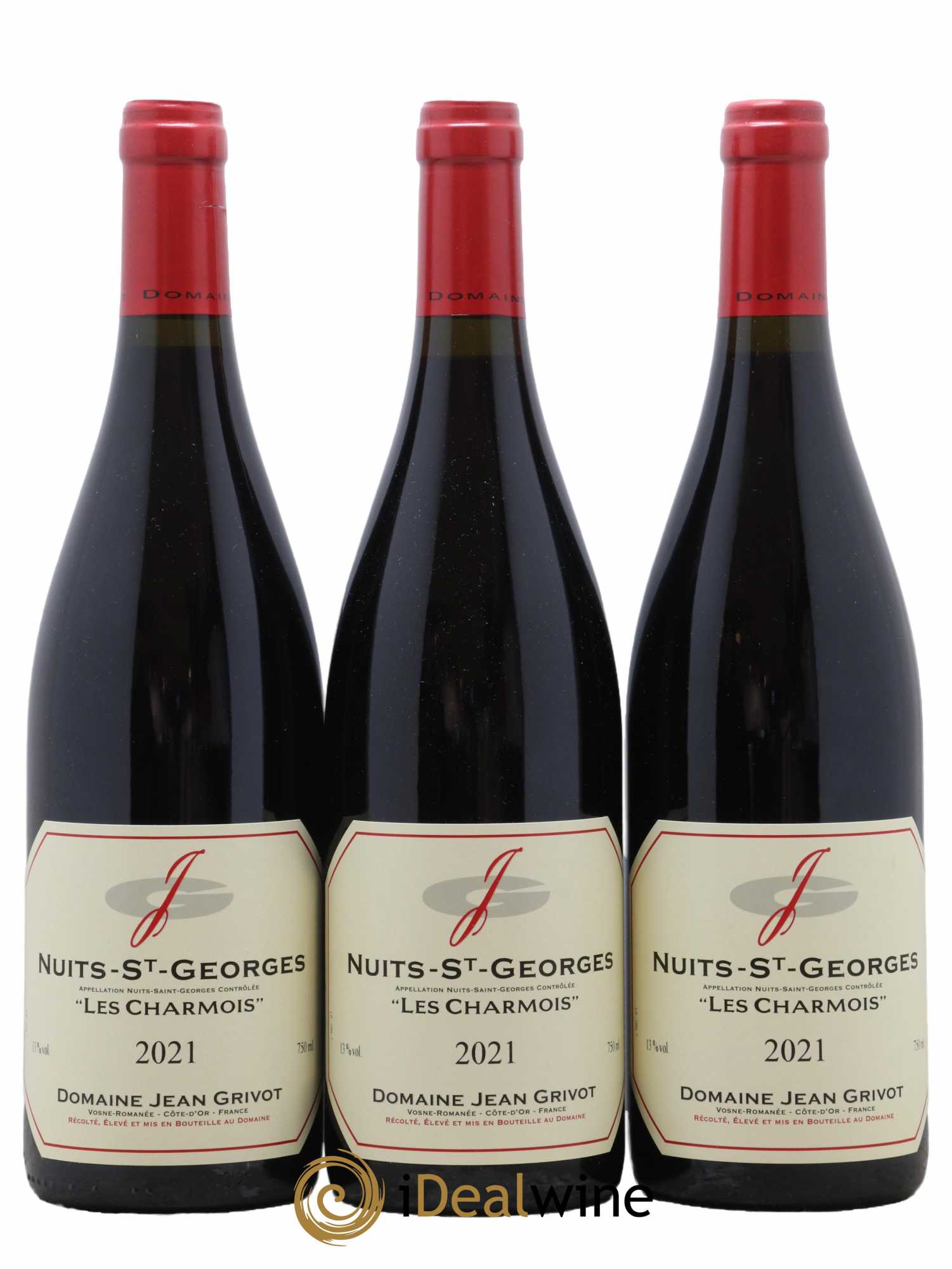 Nuits-Saint-Georges Les Charmois Jean Grivot 2021 - Lot de 3 bouteilles - 0