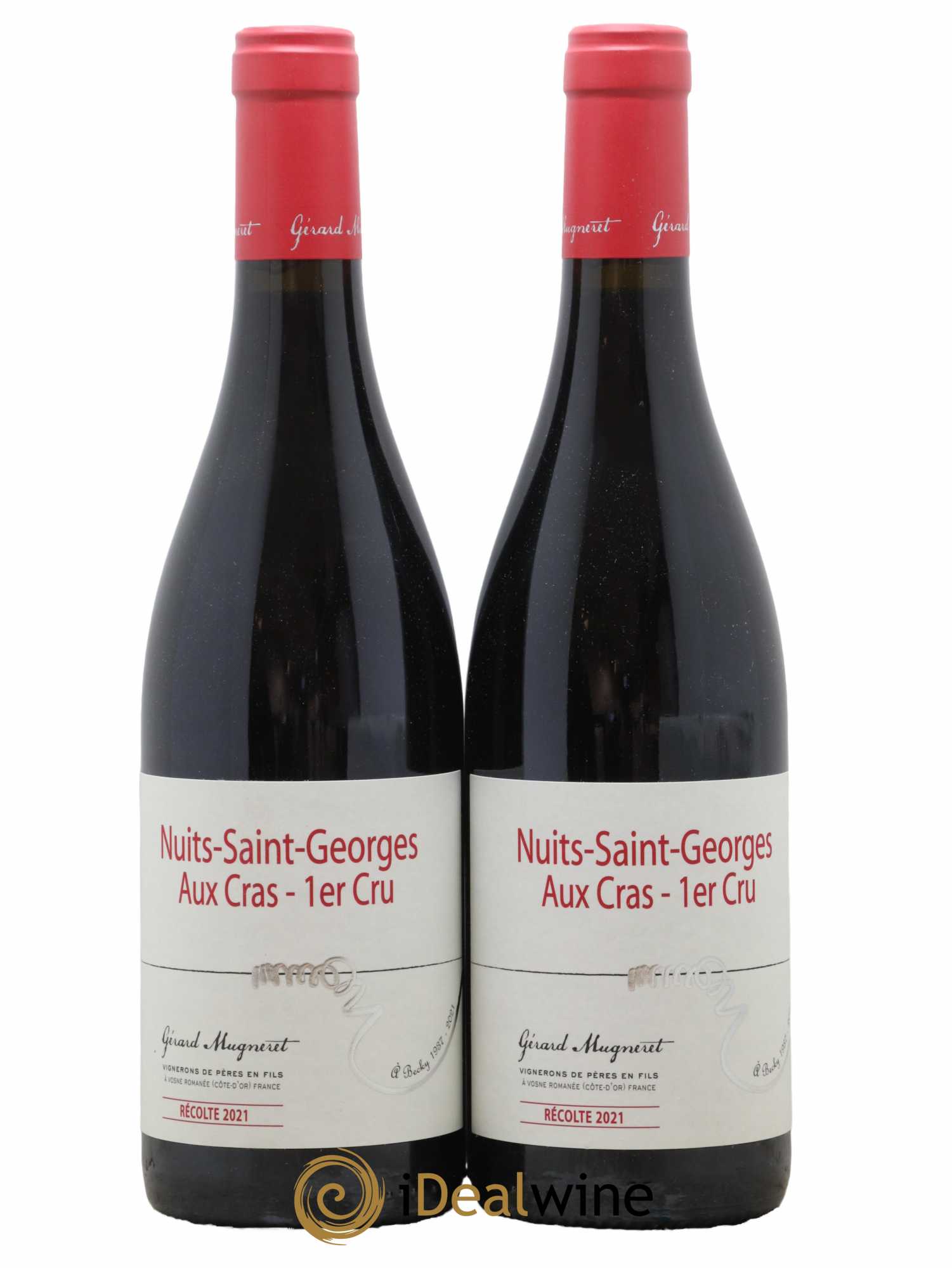 Nuits-Saint-Georges 1er Cru Aux Cras Gérard Mugneret 2021 - Lot de 2 bouteilles - 0