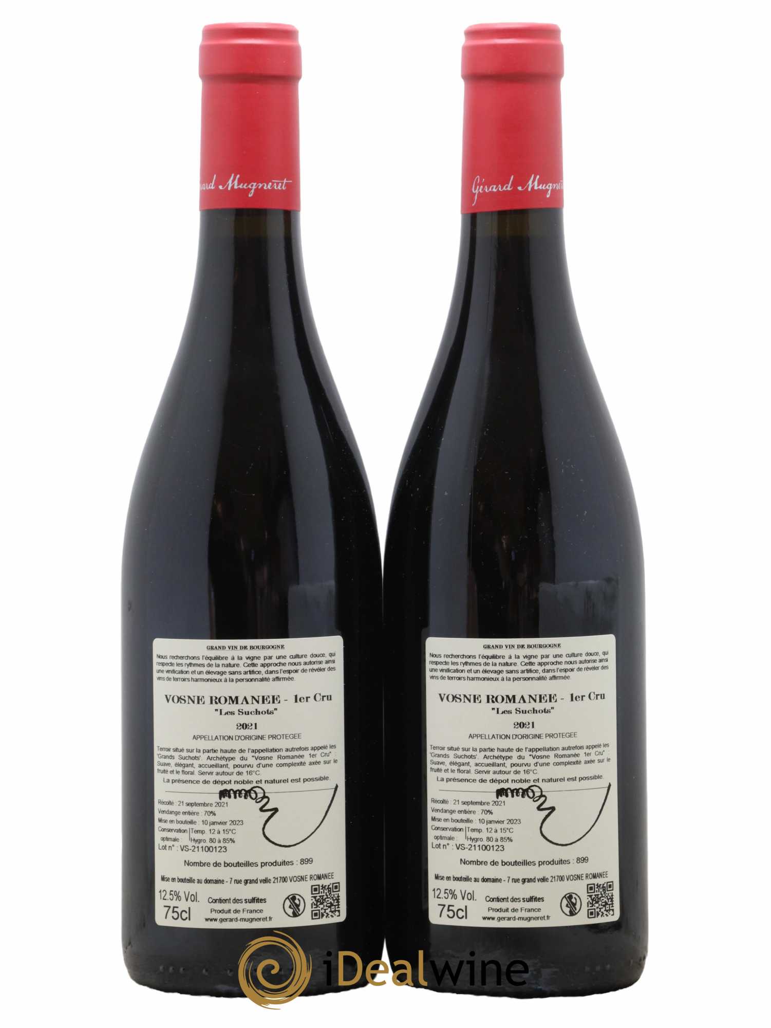 Vosne-Romanée 1er Cru Les Suchots Gérard Mugneret 2021 - Lot de 2 bouteilles - 1