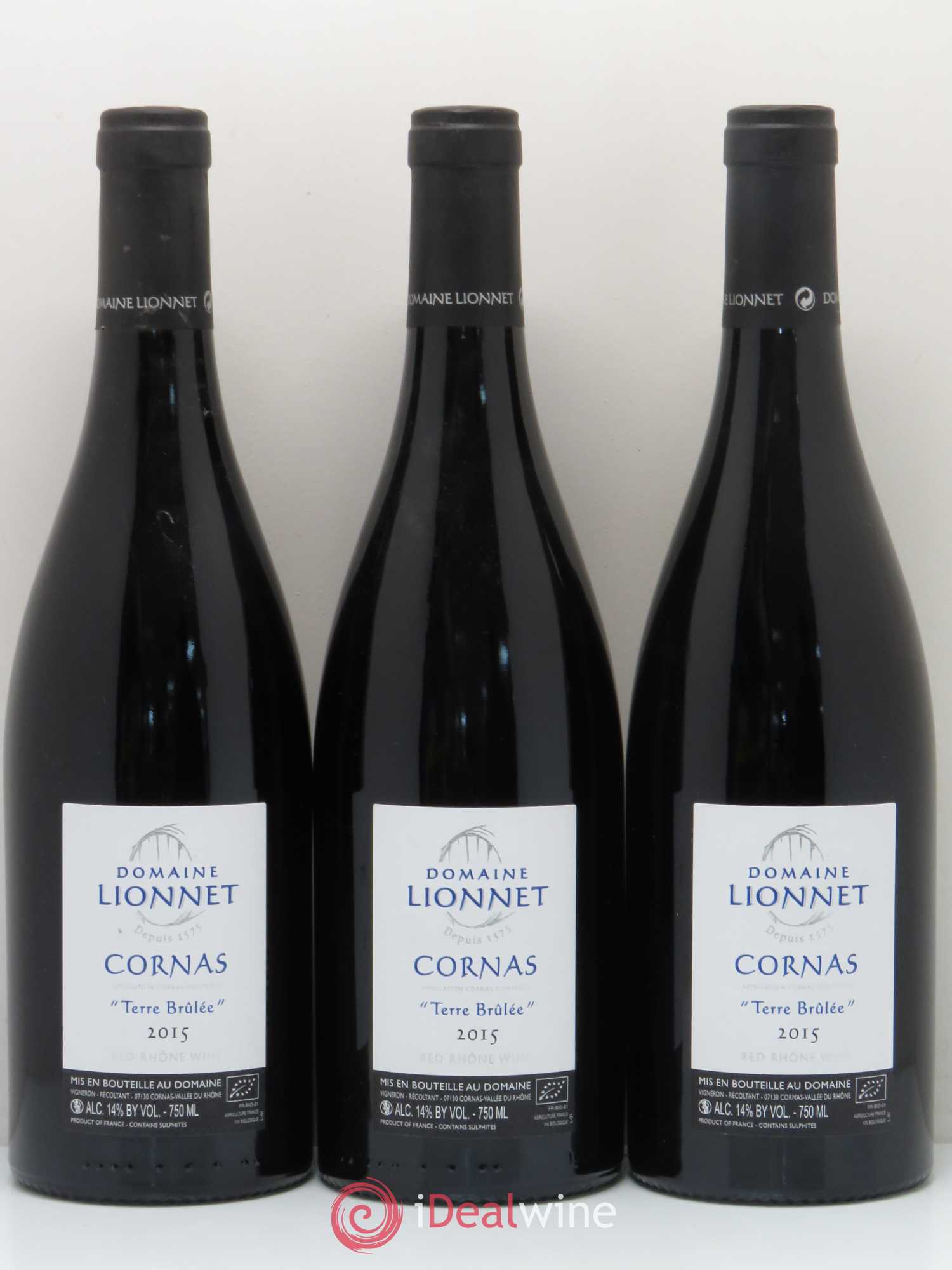 Cornas Terre Brulee Domaine Lionnet 2015 - Posten von 3 Flaschen - 0