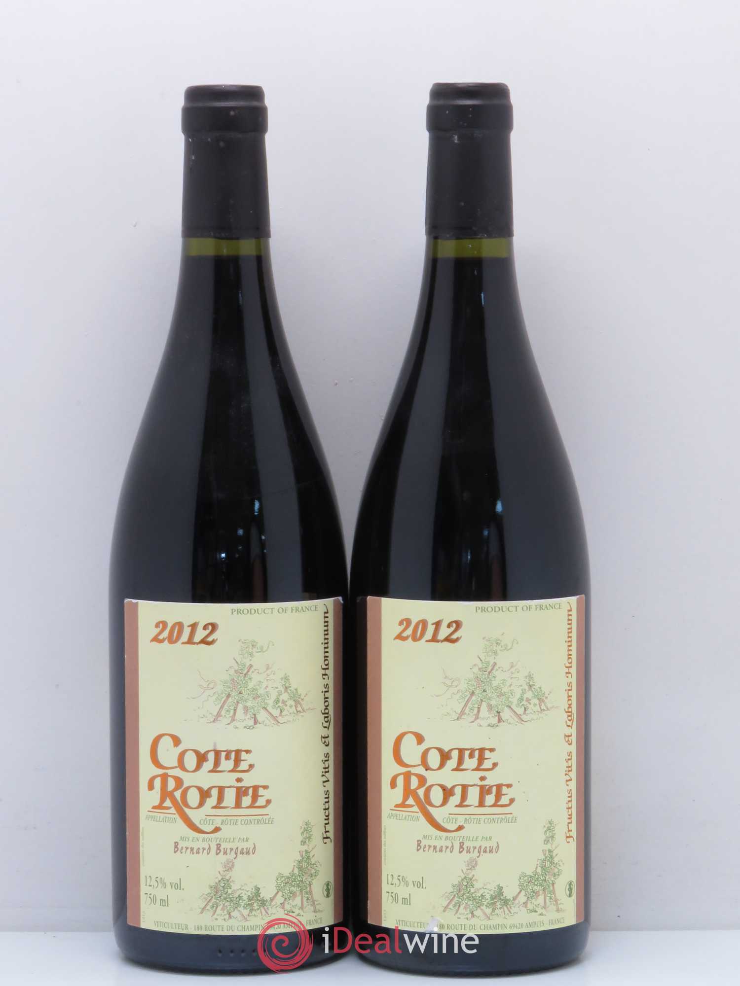 Côte-Rôtie Bernard Burgaud 2012 - Lot de 2 bouteilles - 0