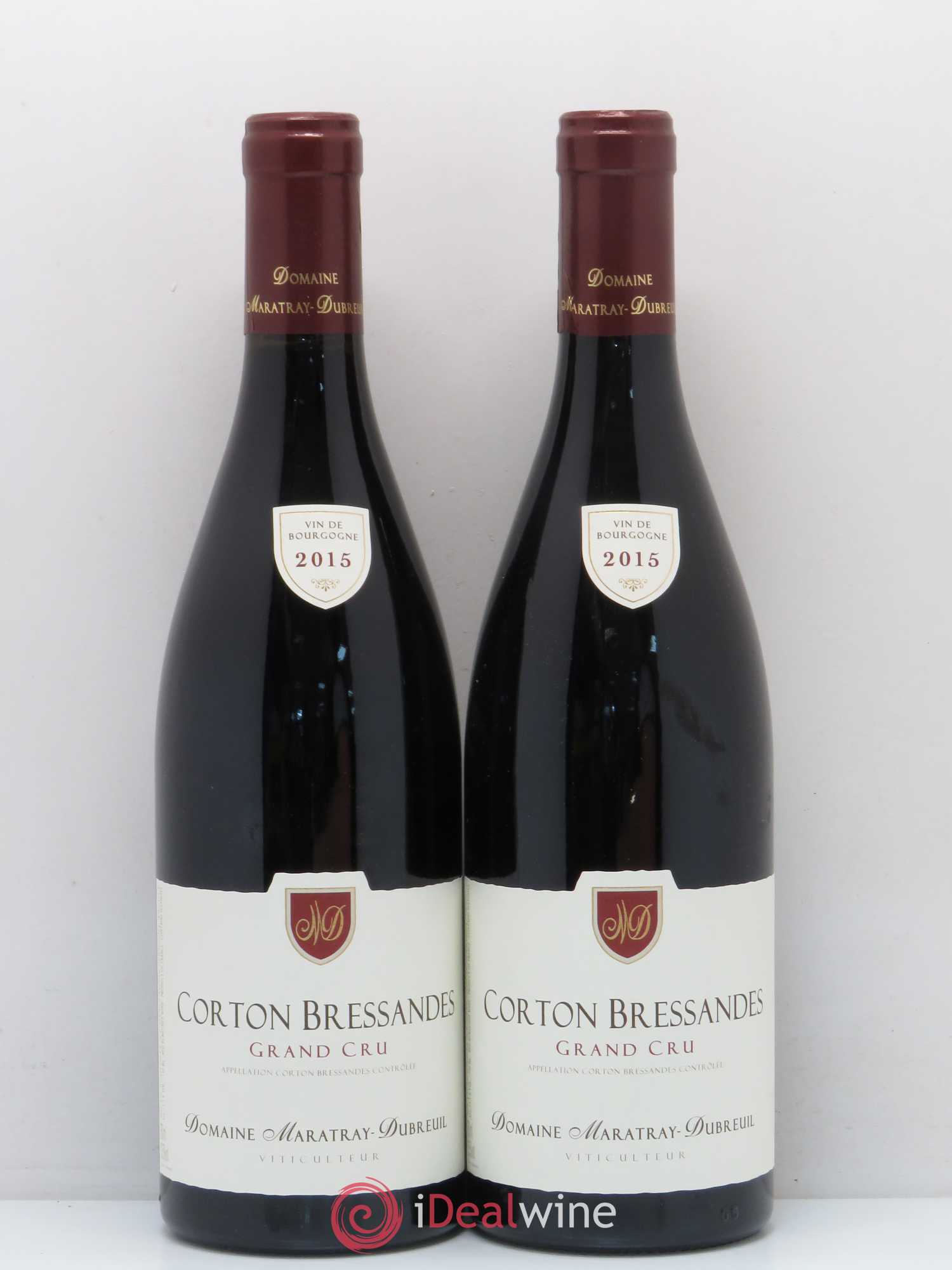 Corton Grand Cru Bressandes Domaine Maratray Dubreuil 2015 - Posten von 2 Flaschen - 0