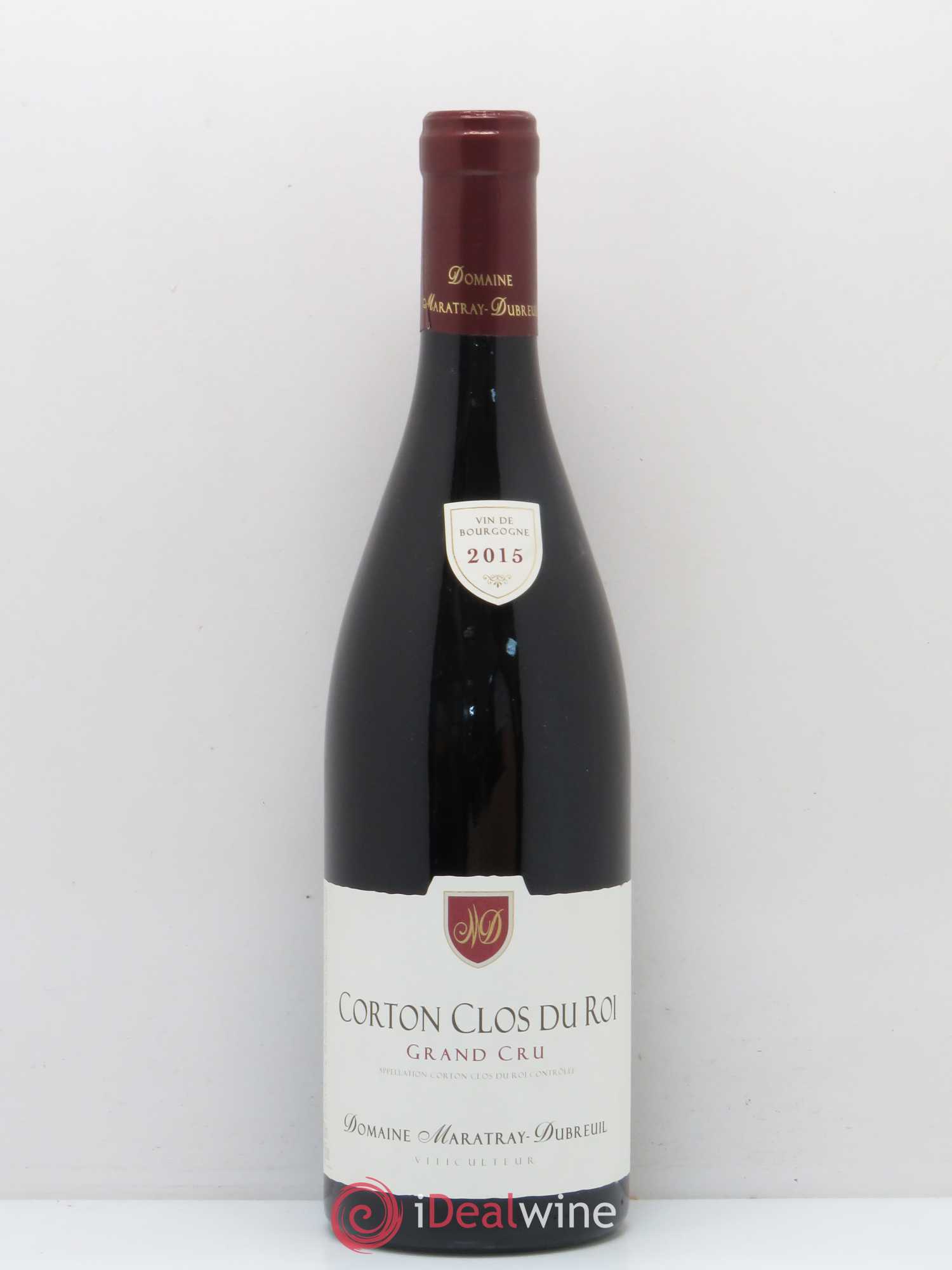 Corton Grand Cru Clos Du Roy Domaine Maratray Dubreuil 2015 - Posten von 1 Flasche - 0