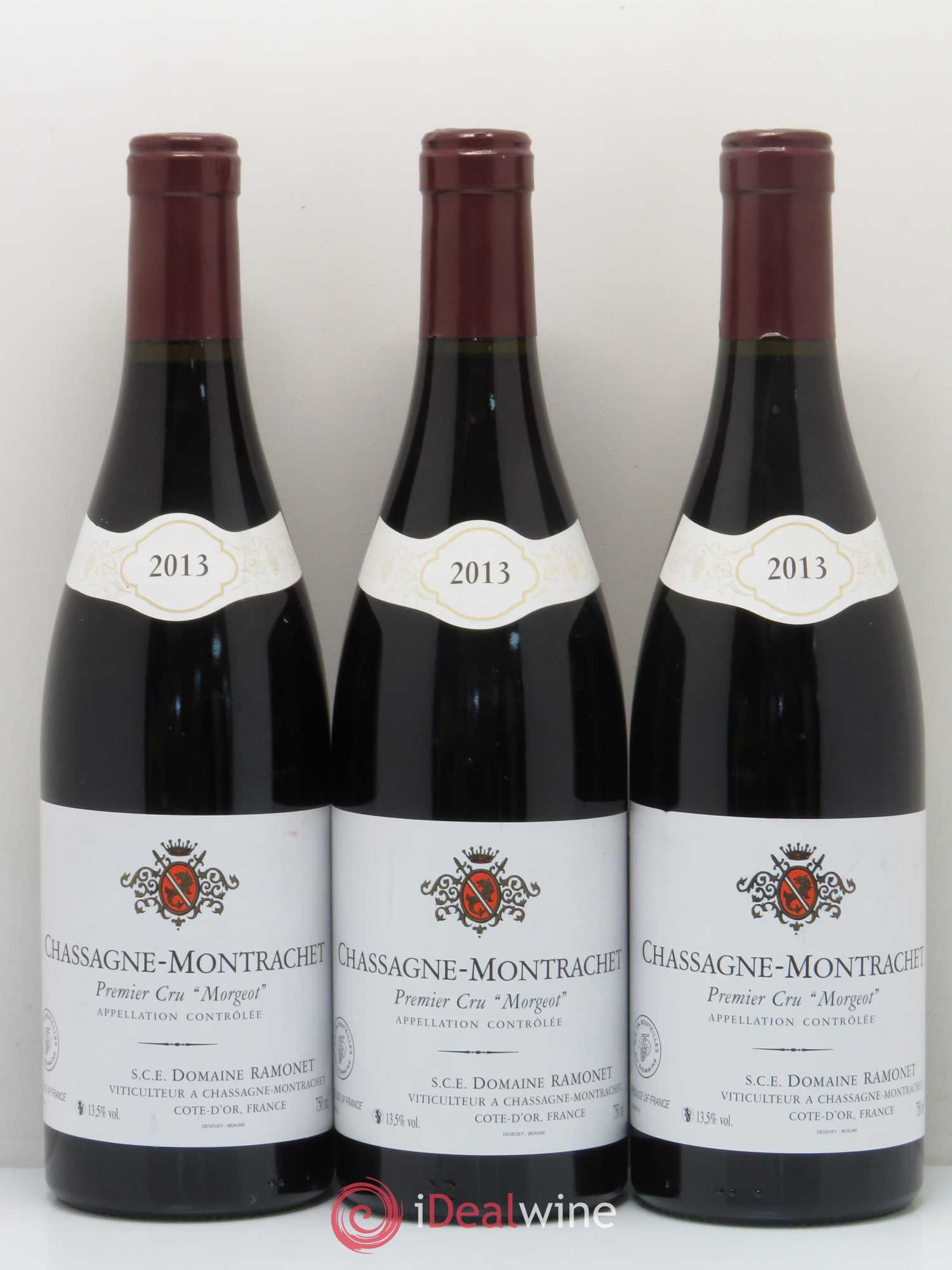 Chassagne-Montrachet 1er Cru Morgeot Domaine Ramonet 2013 - Lot de 3 bouteilles - 0