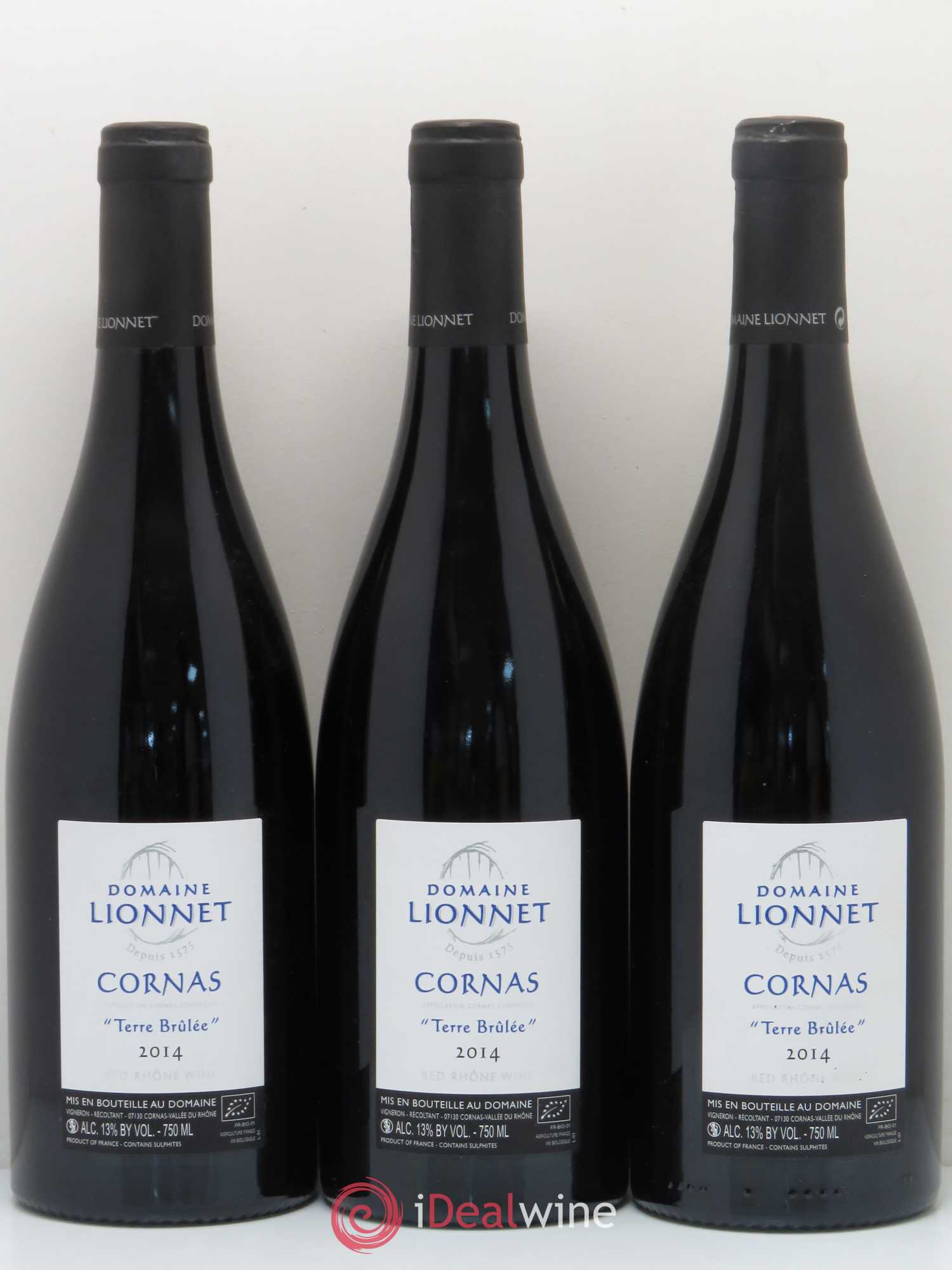 Cornas Terre brûlée Domaine Lionnet 2014 - Posten von 3 Flaschen - 0
