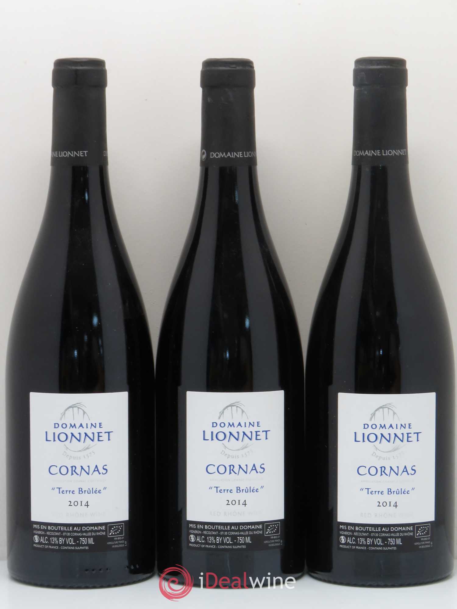 Cornas Terre brûlée Domaine Lionnet 2014 - Posten von 3 Flaschen - 0