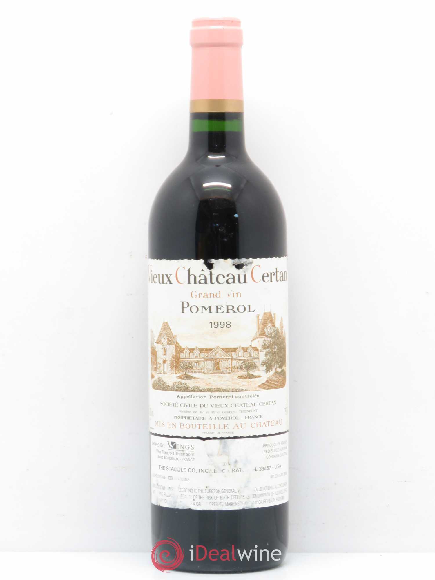 Vieux Château Certan 1998 - Lot de 1 bouteille - 0