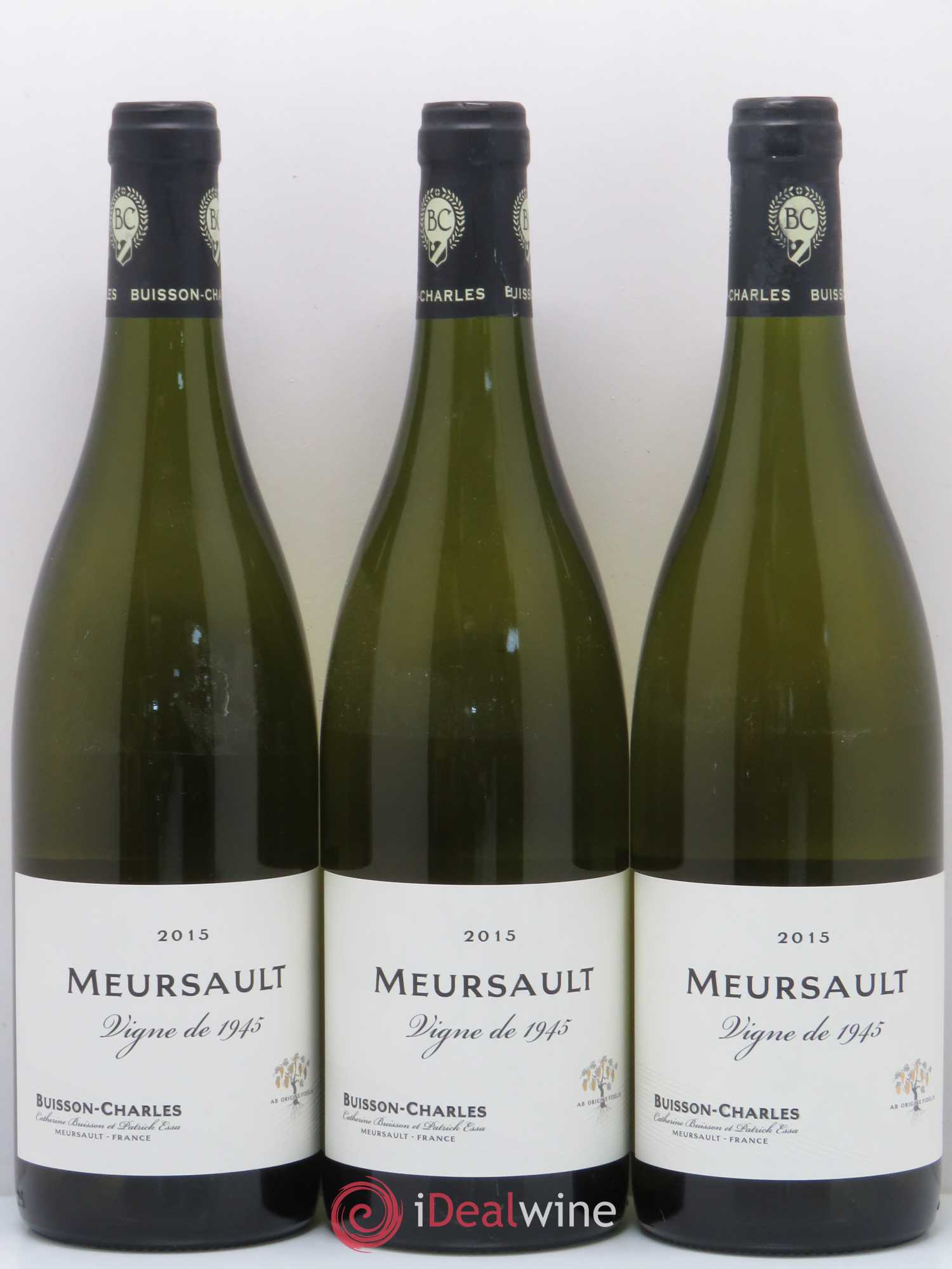 Meursault Vieilles Vignes 1945 - Domaine Buisson Charles 2015 - Posten von 3 Flaschen - 0