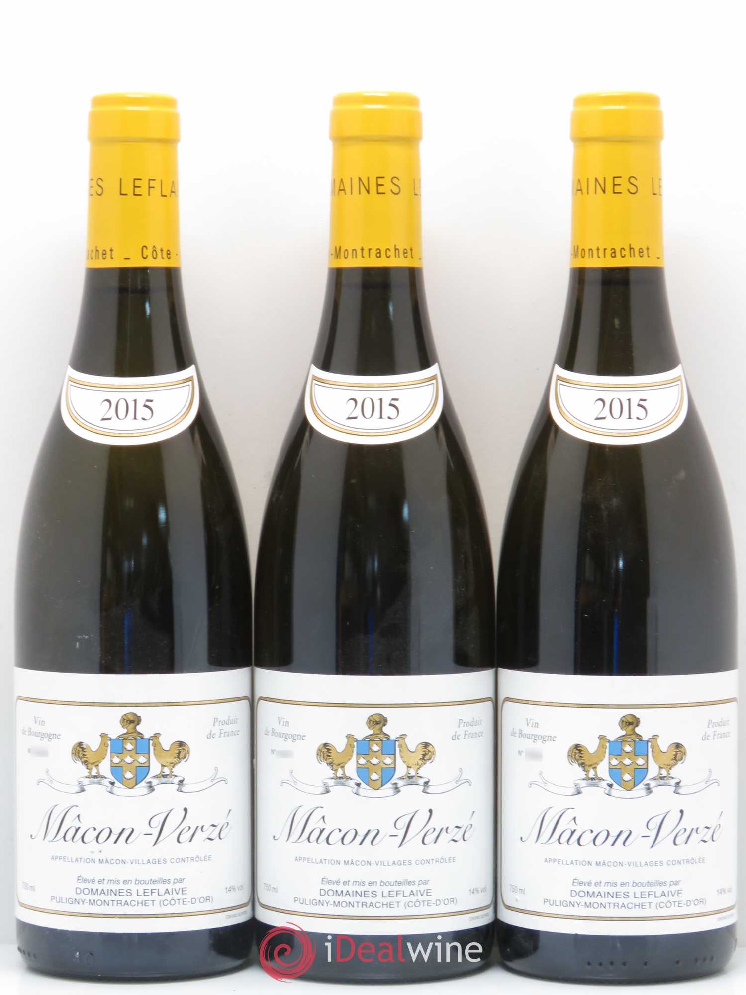 Mâcon Verzé Domaine Leflaive 2015 - Posten von 5 Flaschen - 1
