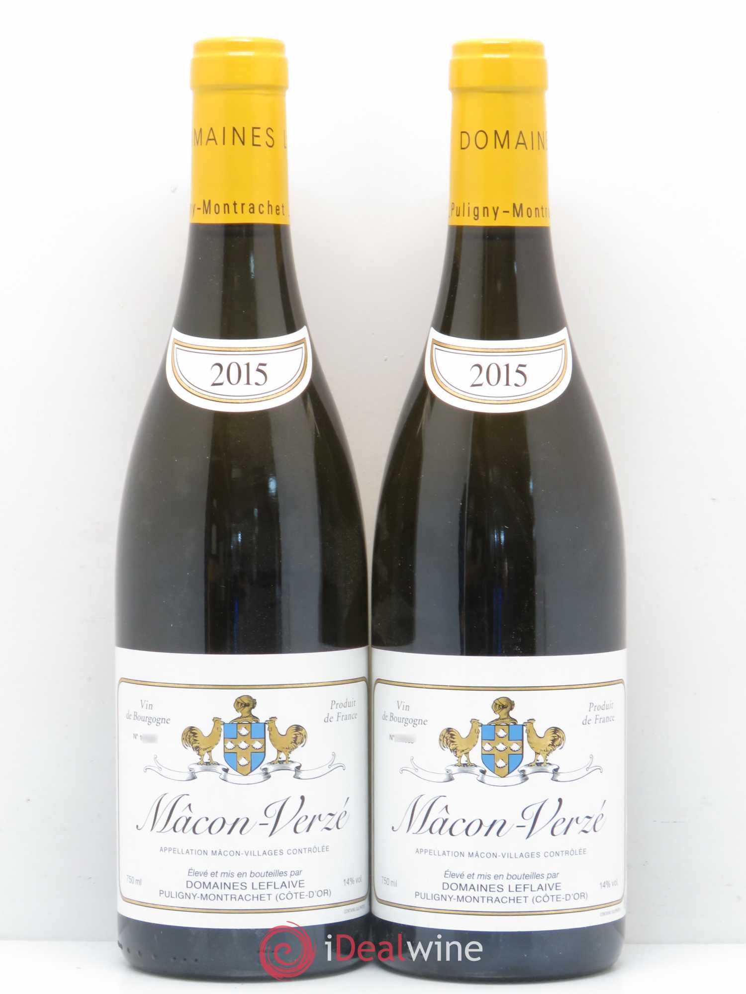 Mâcon Verzé Domaine Leflaive 2015 - Posten von 5 Flaschen - 2