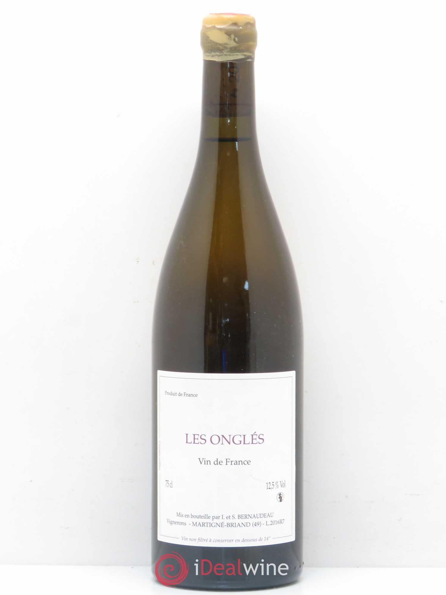 Vin de France Les Onglés Stephane Bernaudeau 2016 - Posten von 1 Flasche - 0