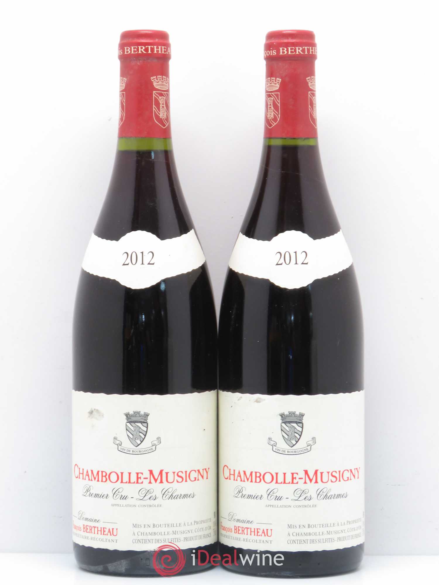 Chambolle-Musigny 1er Cru Les Charmes Domaine Bertheau 2012 - Posten von 2 Flaschen - 0