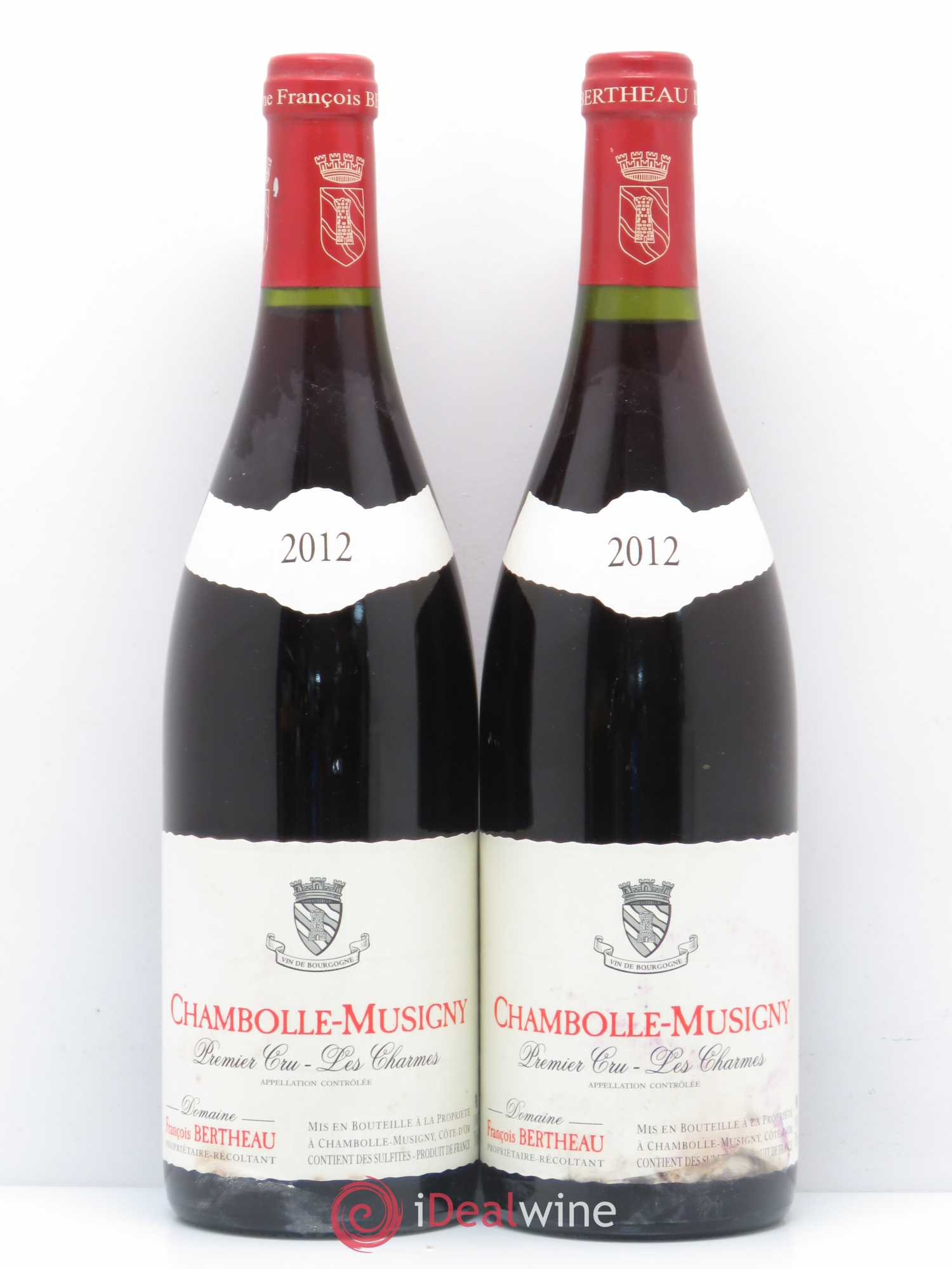 Chambolle-Musigny 1er Cru Les Charmes Domaine Bertheau 2012 - Posten von 2 Flaschen - 0