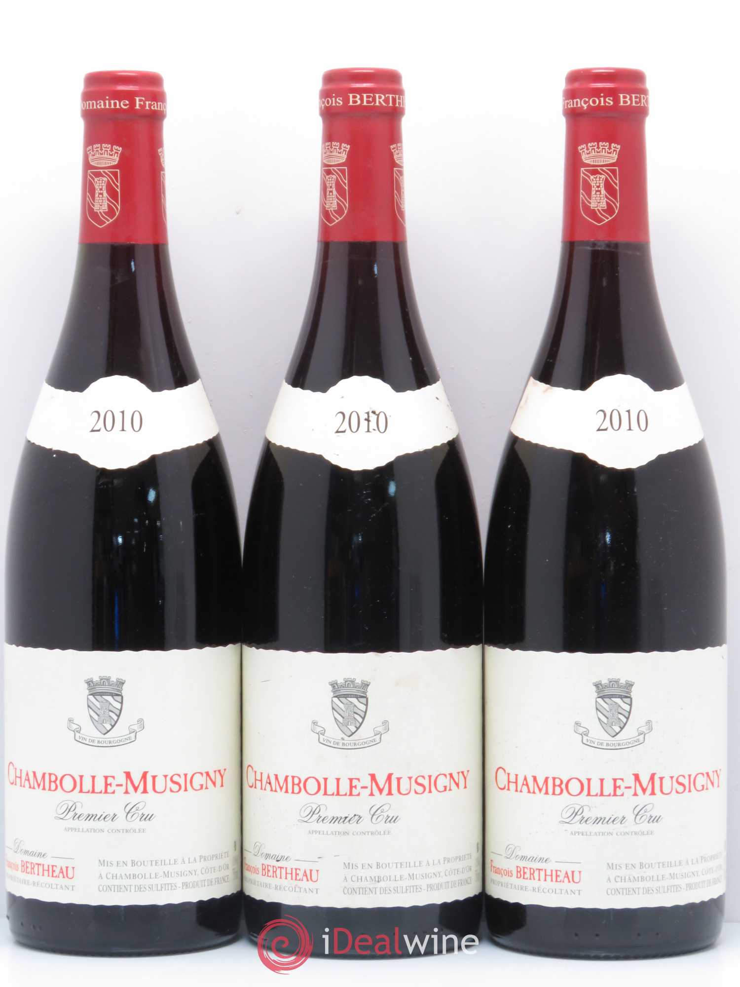 Chambolle-Musigny 1er Cru Domaine Bertheau 2010 - Lot de 3 bouteilles - 0