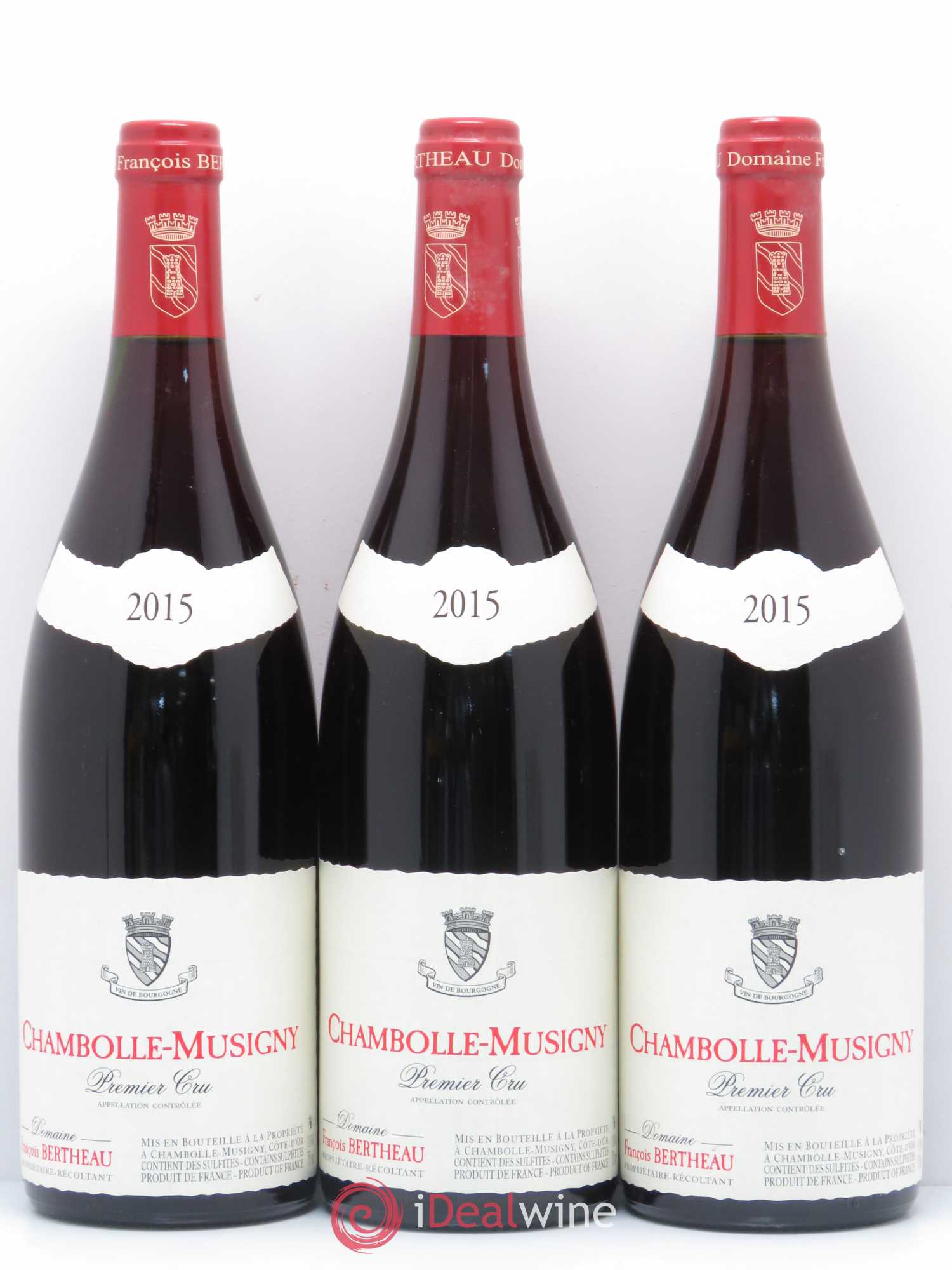 Chambolle-Musigny 1er Cru Domaine Bertheau 2015 - Lot de 3 bouteilles - 0