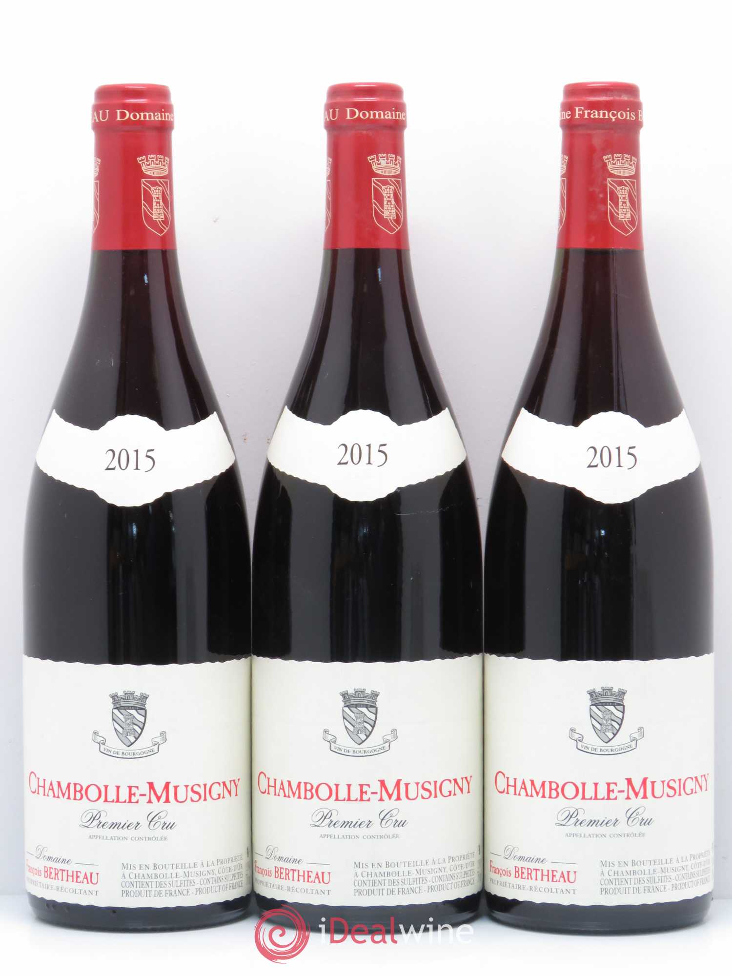 Chambolle-Musigny 1er Cru Domaine Bertheau 2015 - Lot de 3 bouteilles - 0