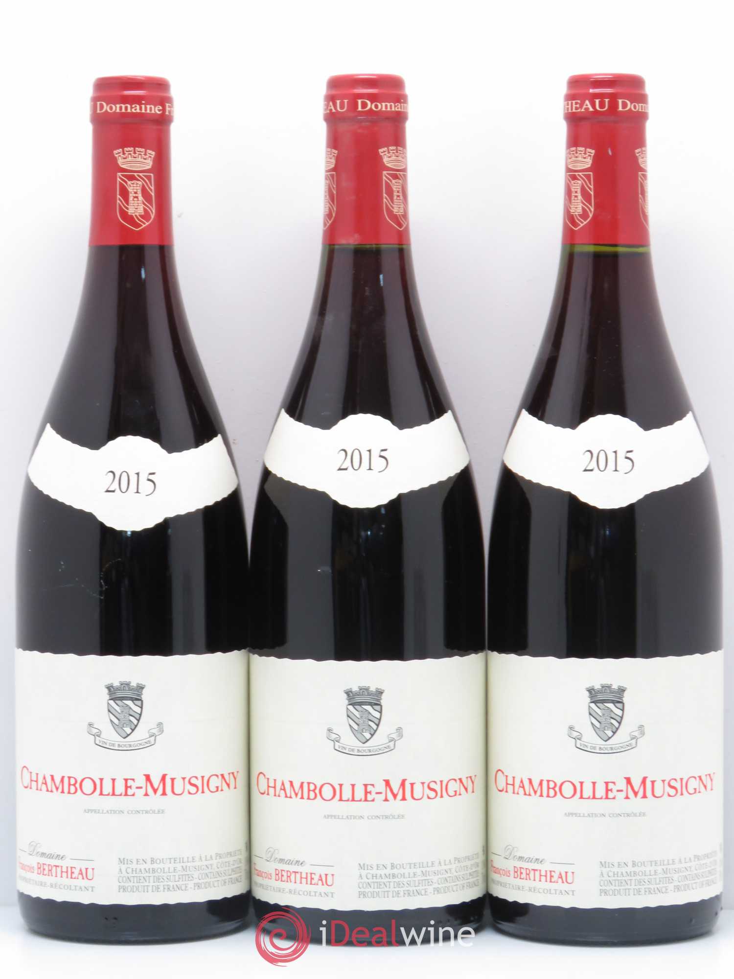 Chambolle-Musigny Domaine Bertheau 2015 - Lot de 3 bouteilles - 0